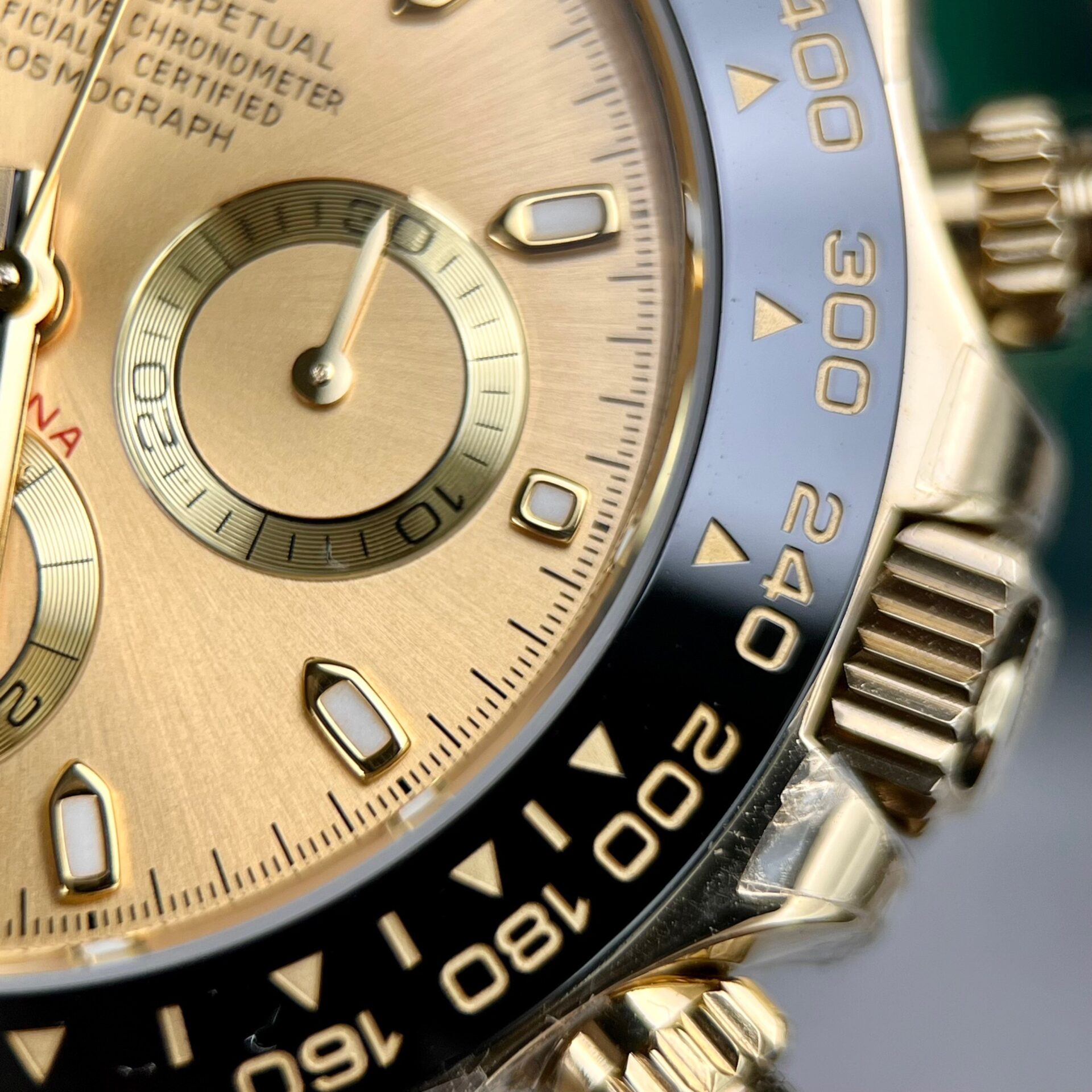 Rolex Daytona 116518LN Replica 1:1 Watch Yellow Gold Dial BT Factory 40mm - Soul Replicas