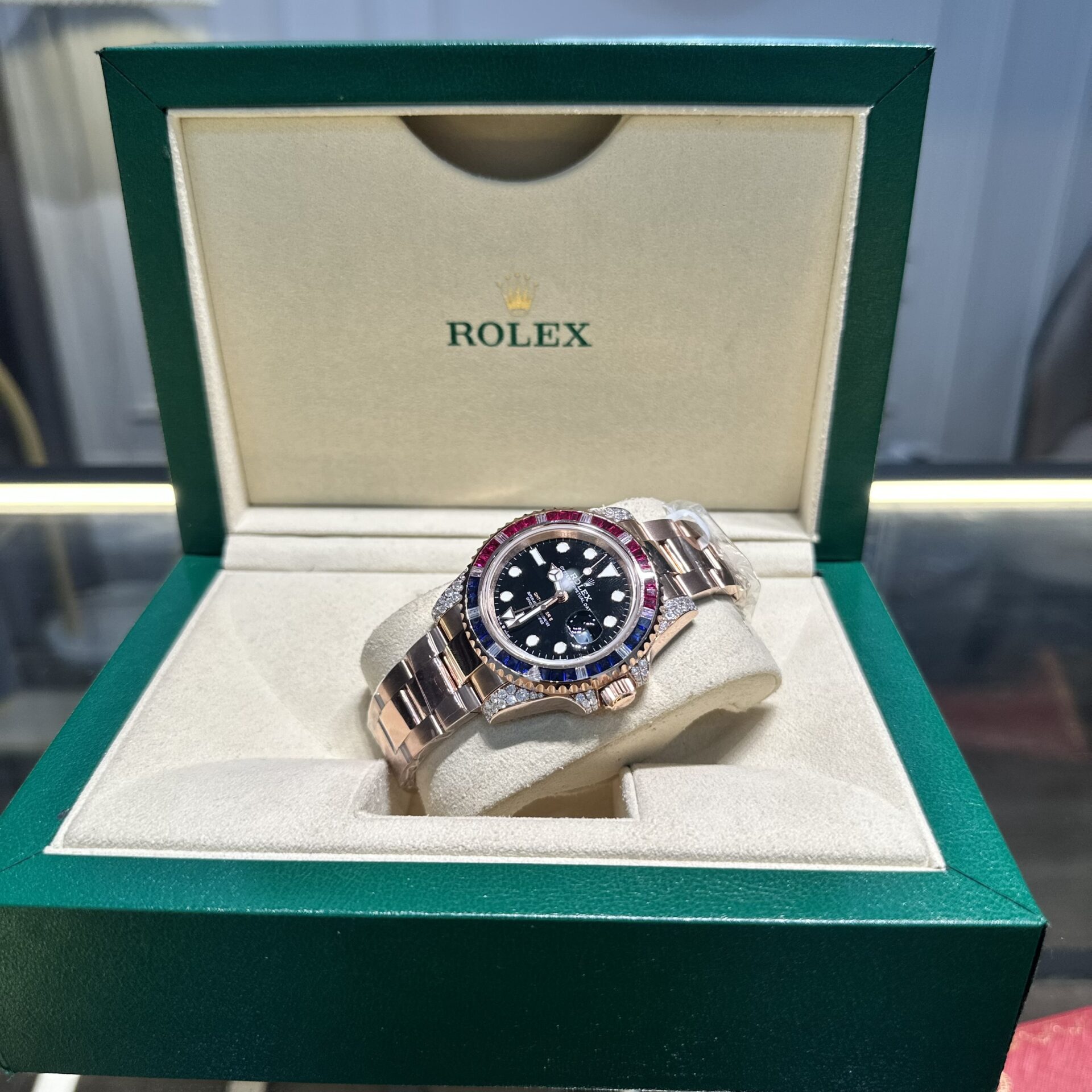 Rolex GMT-Master II 126755 SARU Replica Watch Gold Wrapped Moissanite 41mm - Soul Replicas