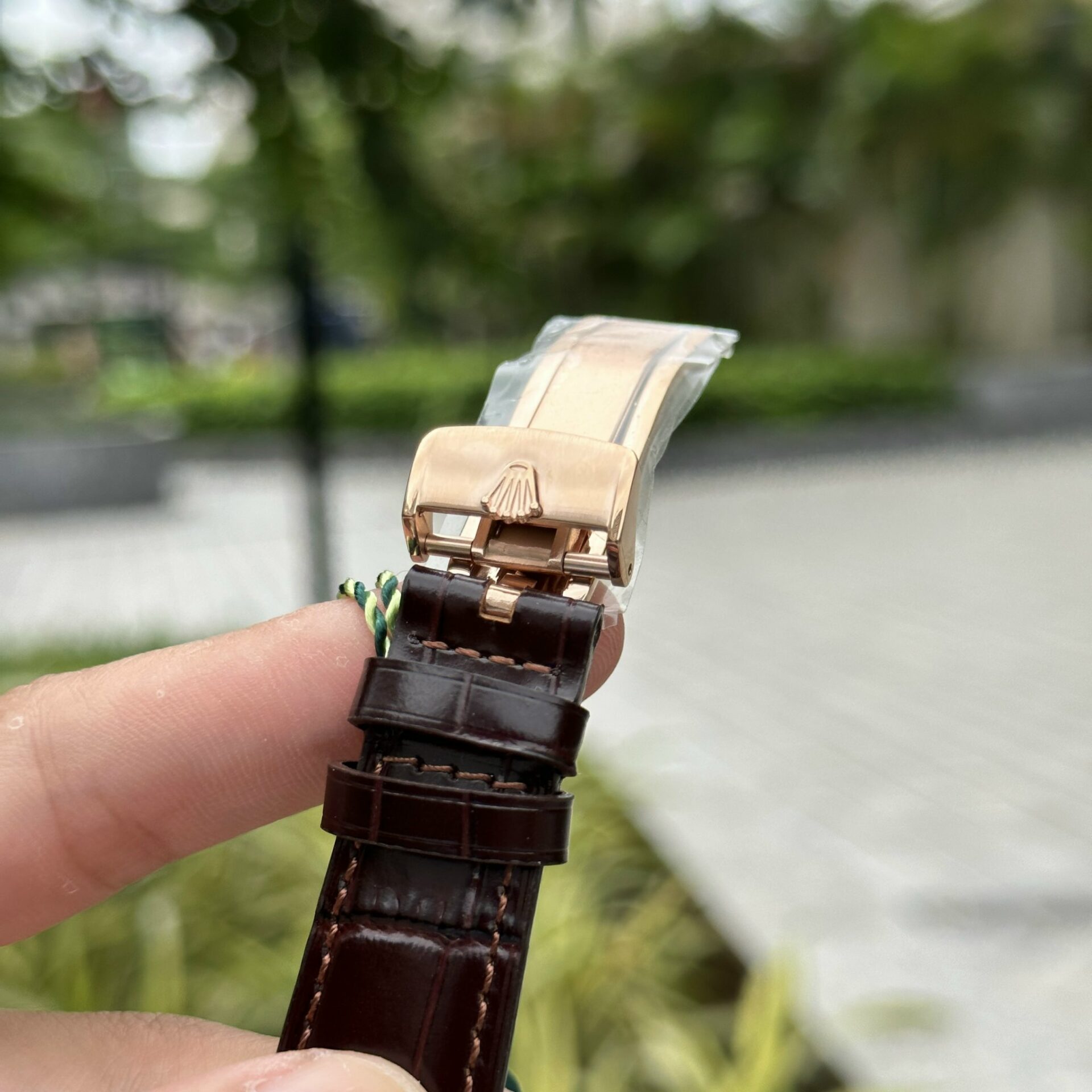 Rolex Replica 1:1 Watch Cellini Moonphase 50535 Leather Strap 39mm - Soul Replicas