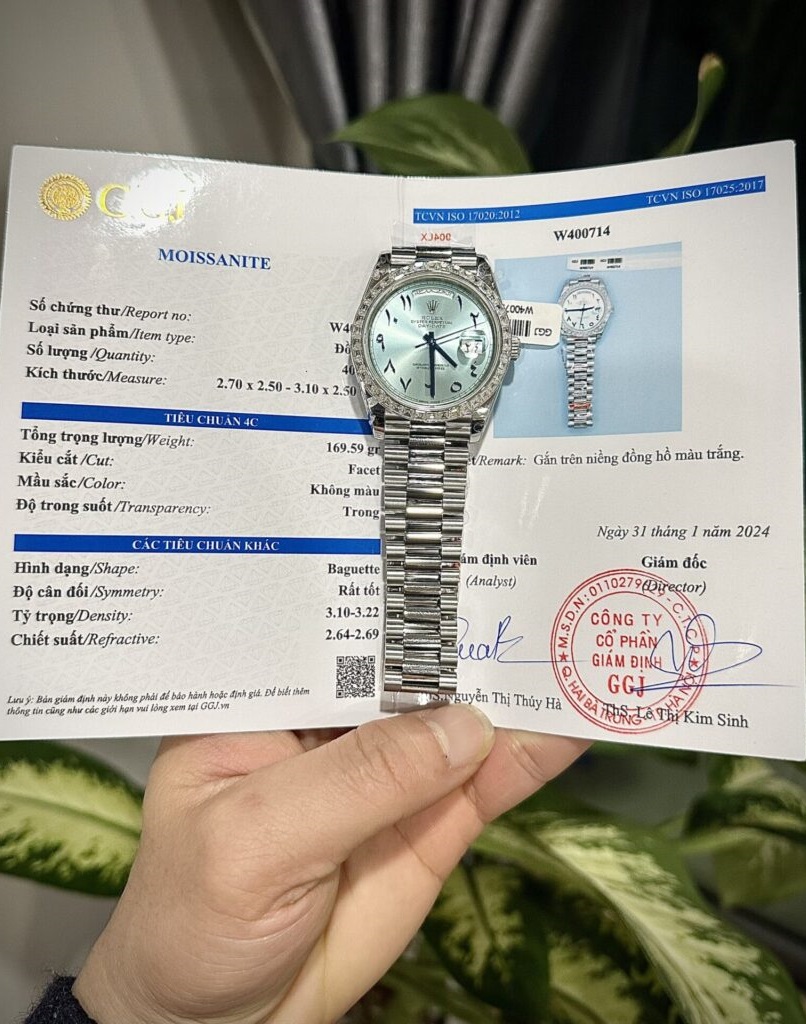 Rolex Day-Date Replica Watch Ice Blue Dial Number Pile Arabic GM Factory 40mm - Soul Replicas