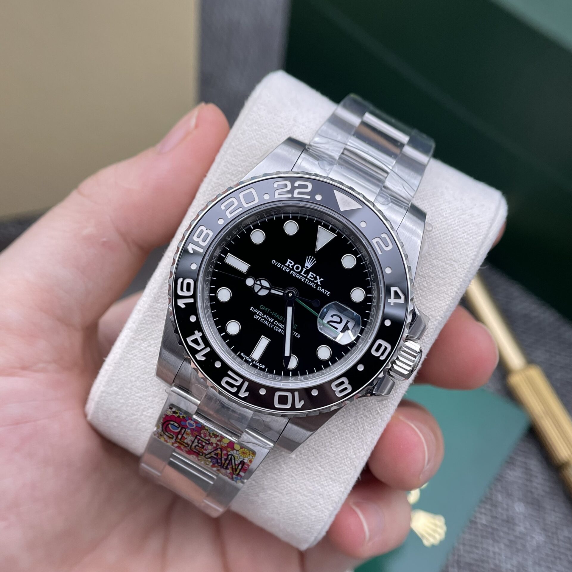 Rolex GMT Master II Replica Watch Black Dial Clean Factory 40mm - Soul Replicas