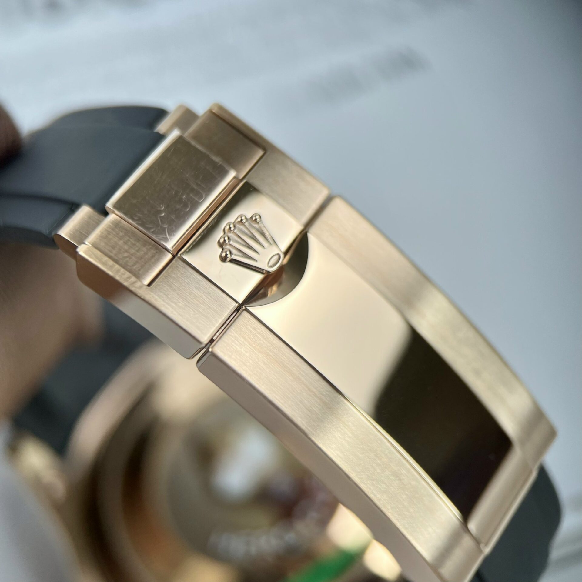 Rolex Yacht-Master 116655 Replica Watch Rose Gold Clean Factory 40mm - Soul Replicas