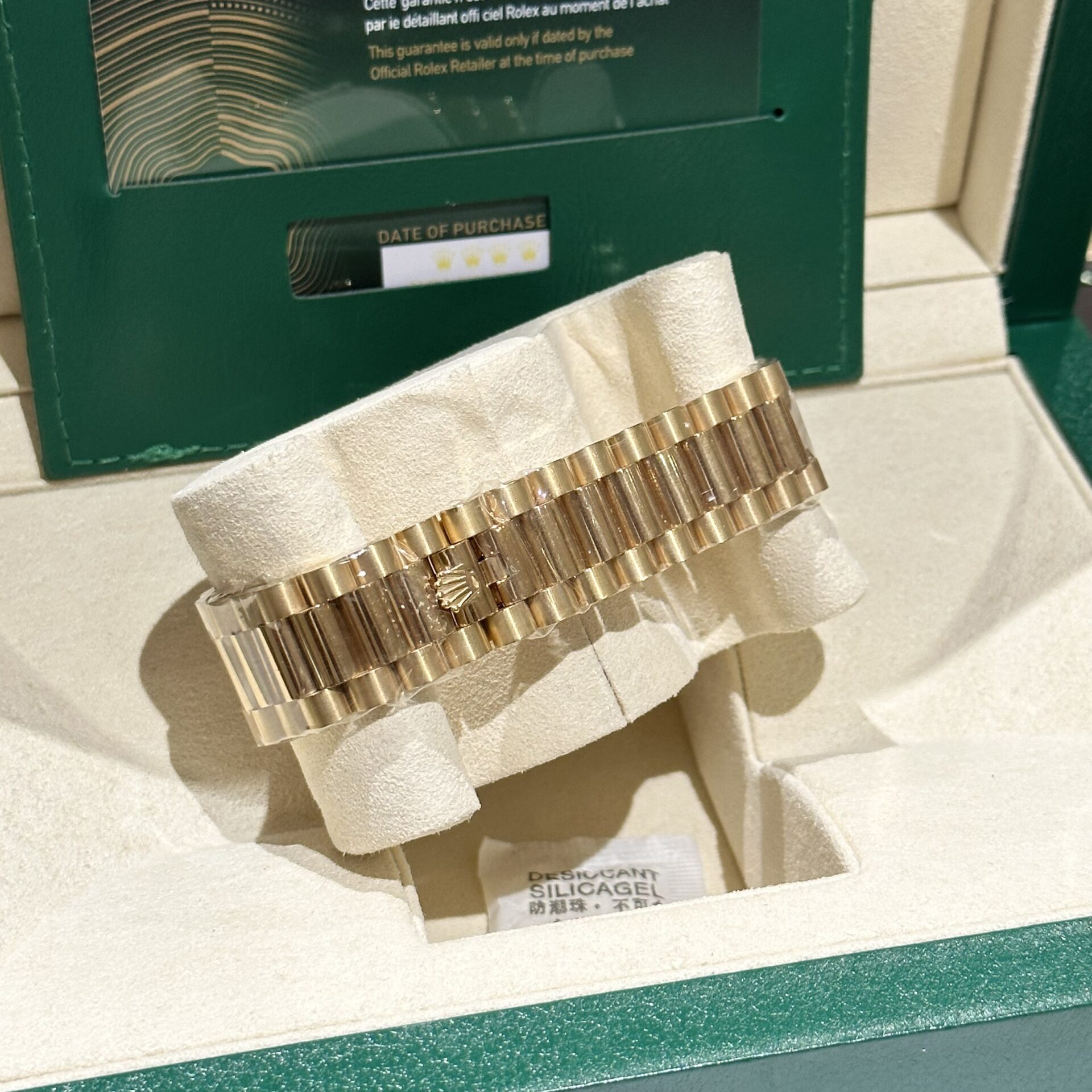 Rolex Day-Date Replica Watch Gold Wrapped Moissanite Baguette Diamond 40mm - Soul Replicas