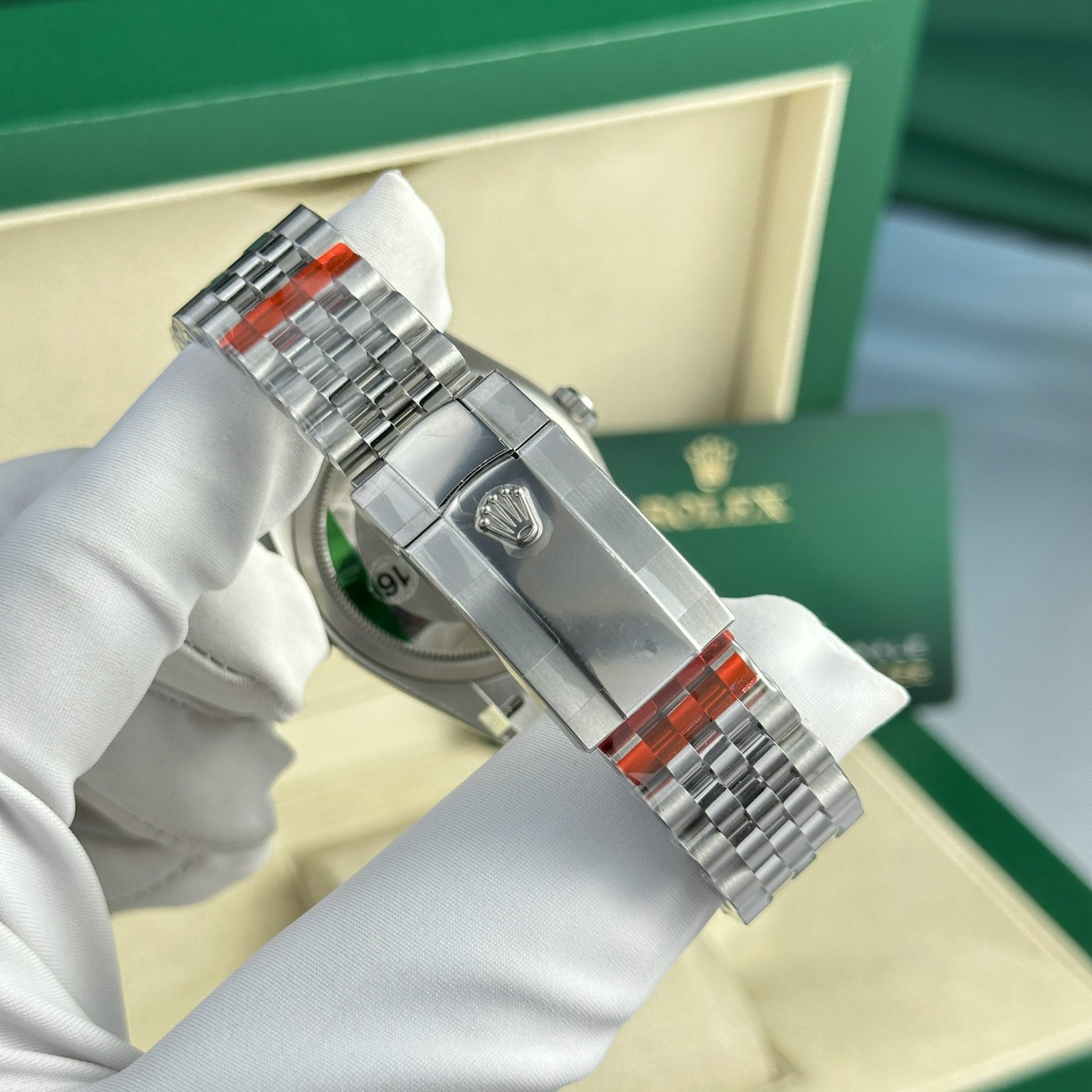 Rolex Replica Watch DateJust 126234 Dial Green VS Factory 36mm - Soul Replicas