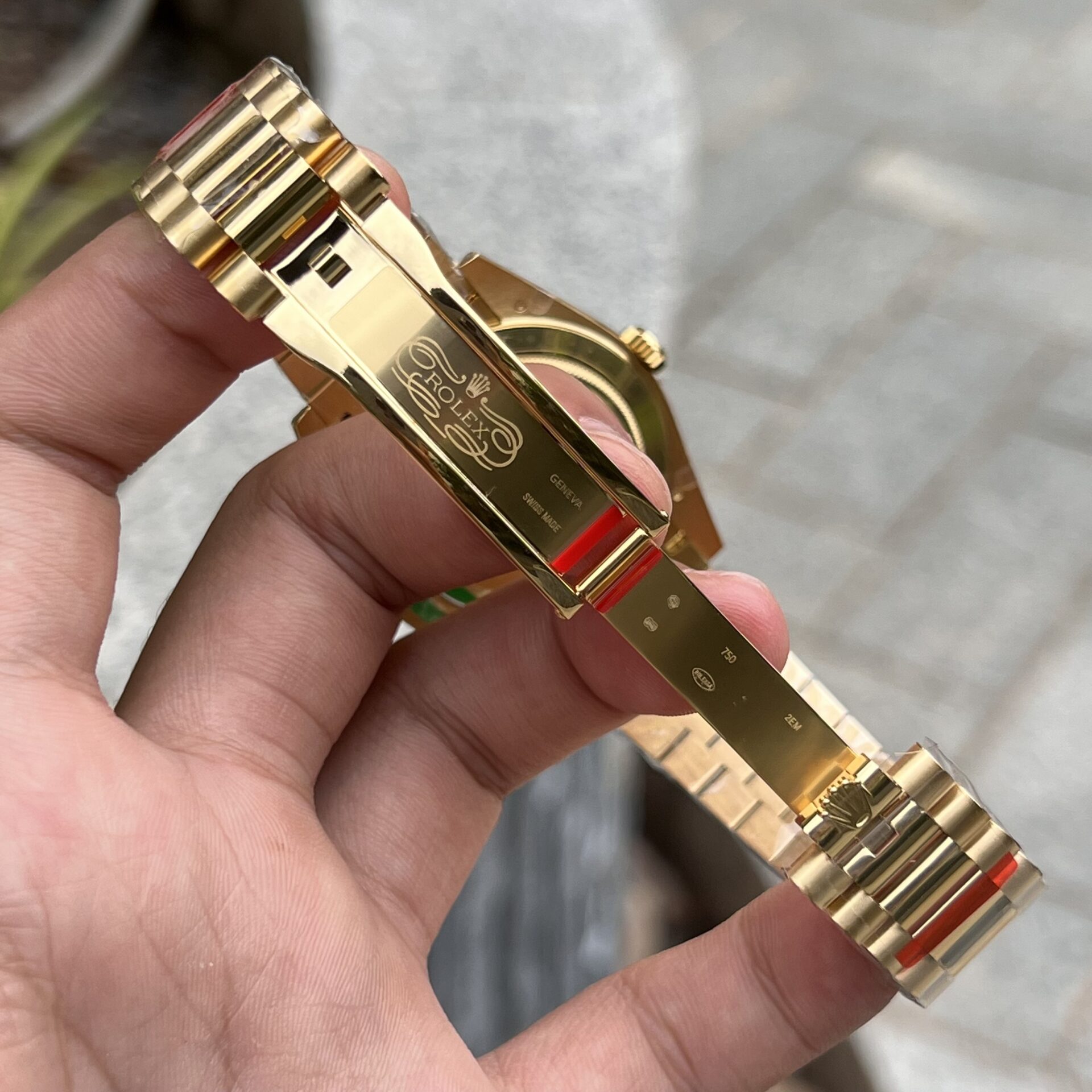 Rolex Day-Date Replica 1:1 Watch Champagne Dial Jubilee Strap 40mm - Soul Replicas