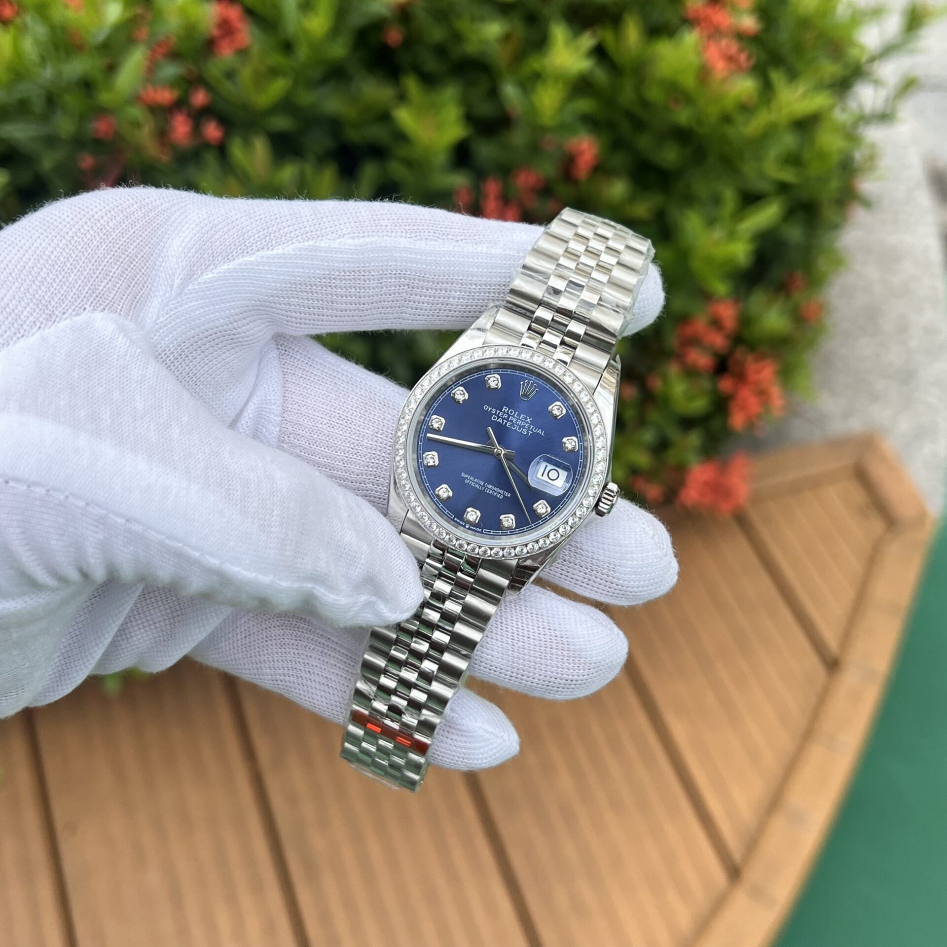 Rolex DateJust Blue Dial Replica 1:1 Watch Jubilee Strap EW Factory 36mm - Soul Replicas