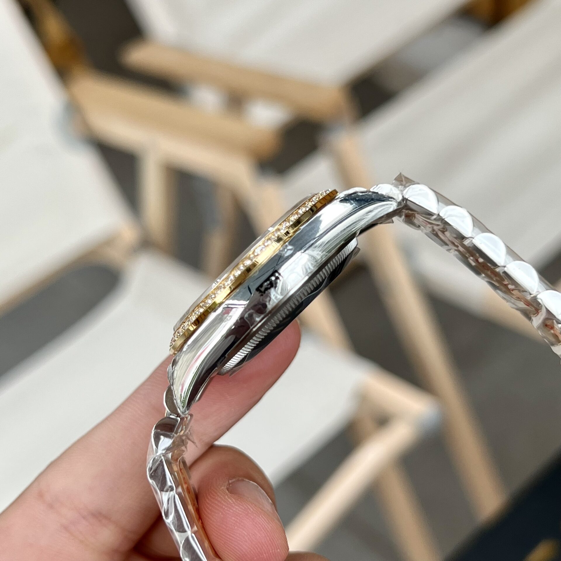 Rolex DateJust 126283RBR Palm Leaf Dial Gold Rep 11 Watch 36-41mm - Soul Replicas