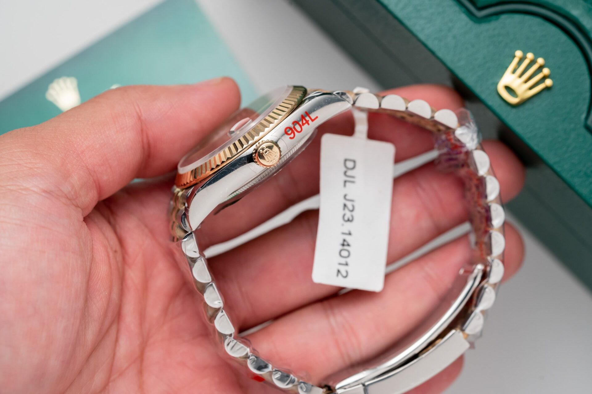 Rolex Best Replica Watch DateJust Rose Gold Wrapped Wimbledon Dial GM Factory 41mm - Soul Replicas