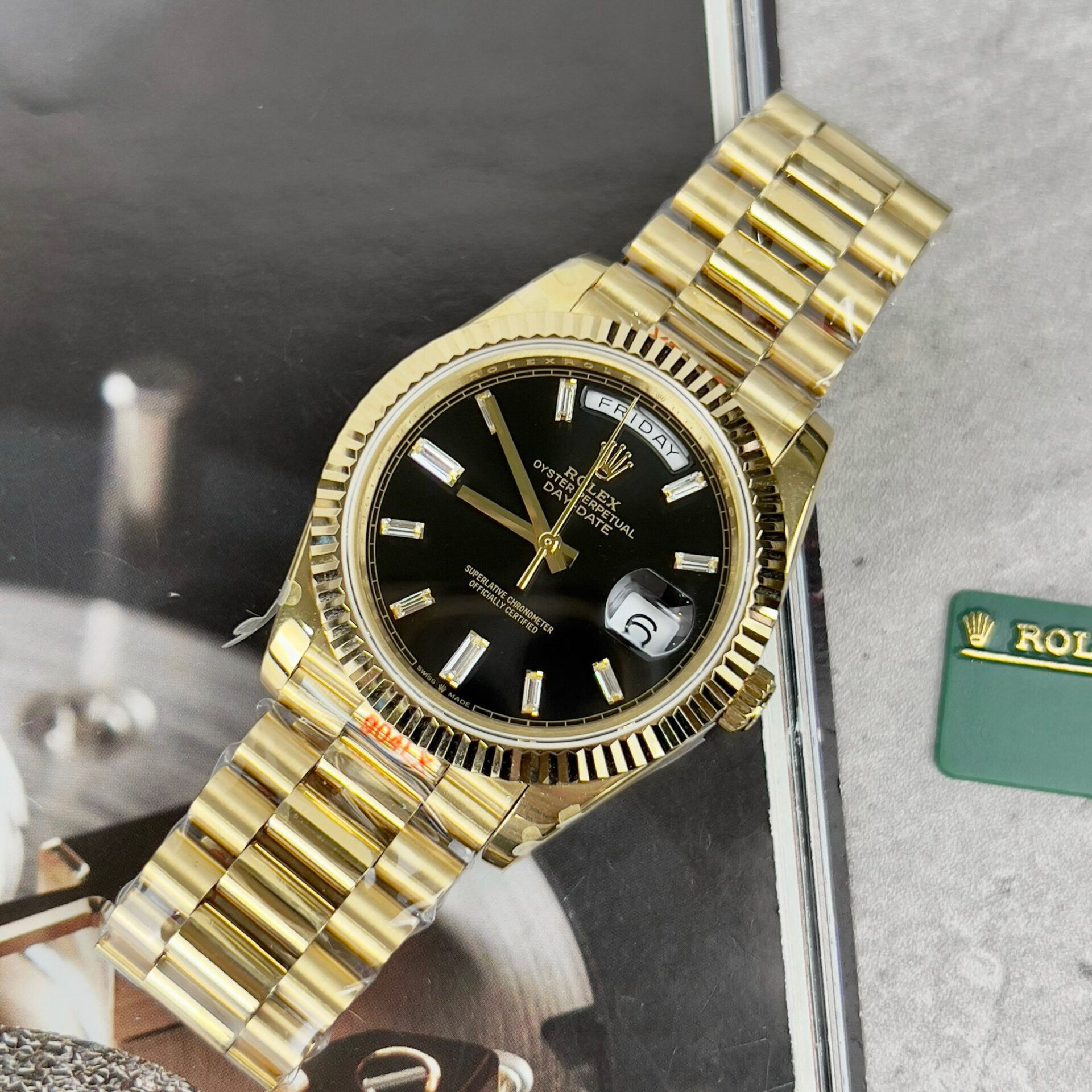 Rolex Day-Date 228238 Replica 11 Watch Black Dial GM Factory 40mm - Soul Replicas
