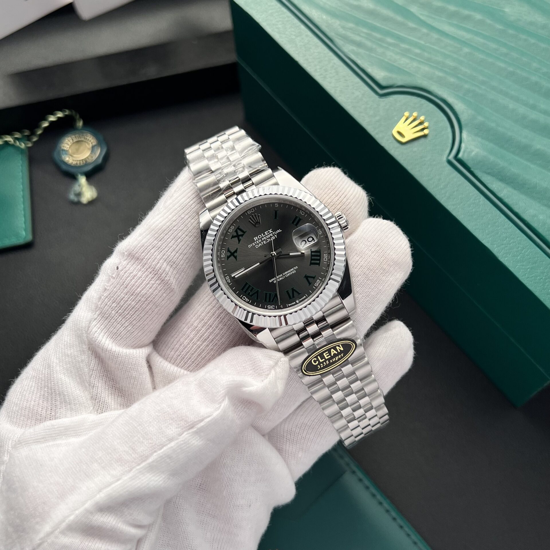 Rolex DateJust 126334 Replica Watches Dial Wimbledon Clean Factory 41mm - Soul Replicas