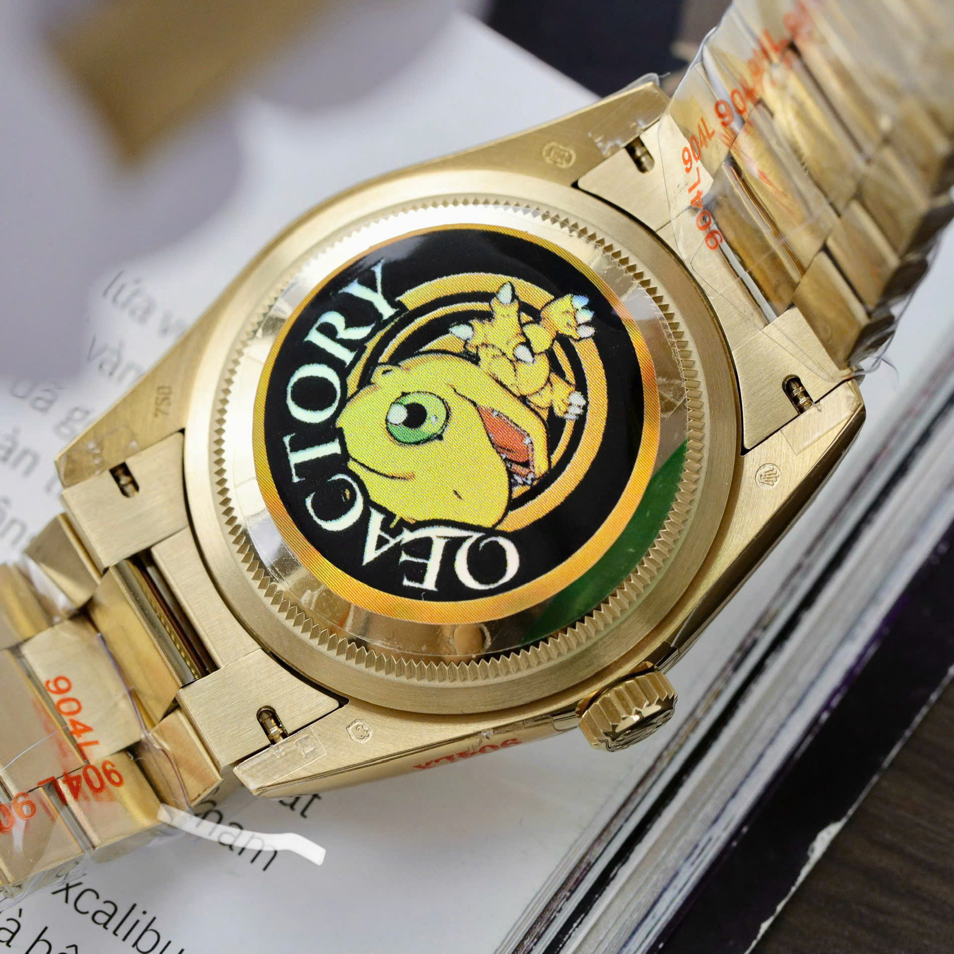Rolex Day-Date 128238 Replica Watch Yellow Dial Weight 158gram QF Factory 36mm - Soul Replicas