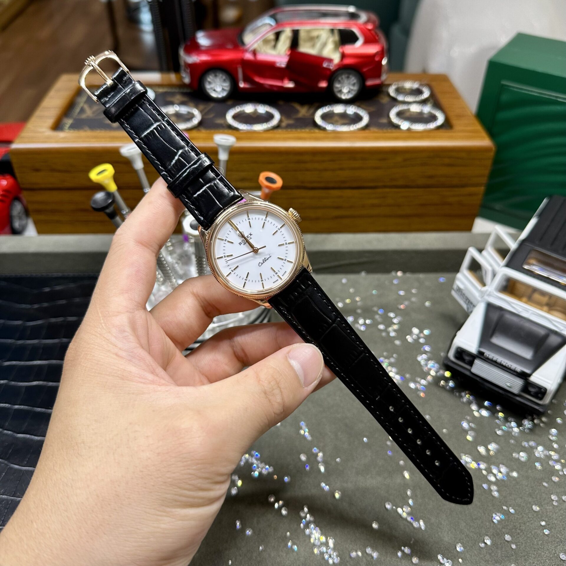 Rolex Cellini Time 50505 Replica Watch Leather Strap MKS Factory 39mm - Soul Replicas