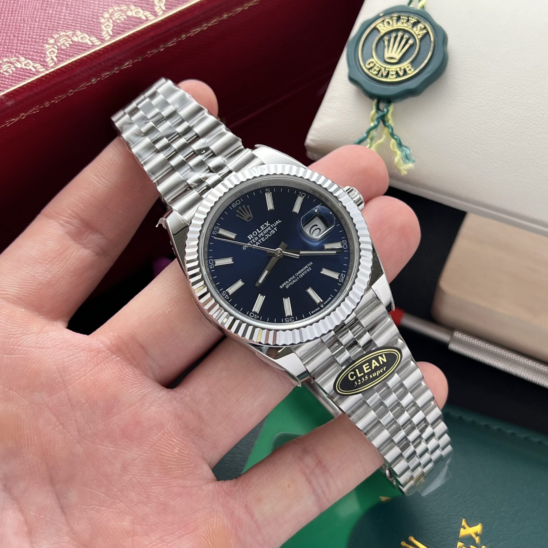 Rolex Replica Watch Datejust 126334 Blue Dial Clean Factory 41mm - Soul Replicas