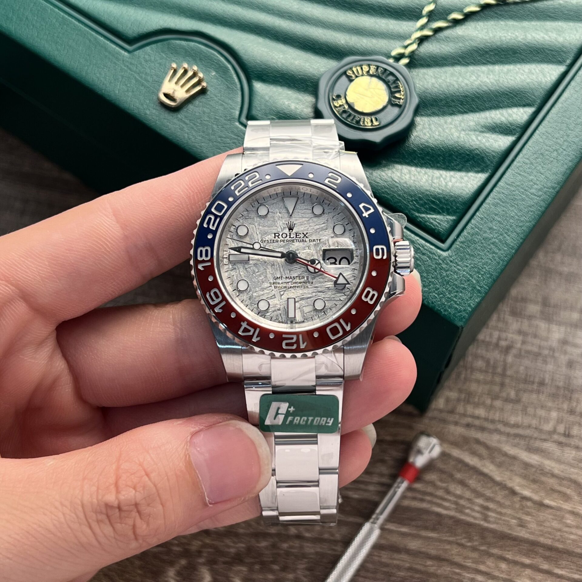 Rolex Replica Watch GMT-Master II 126719BLRO Meteorite Dial 40mm - Soul Replicas