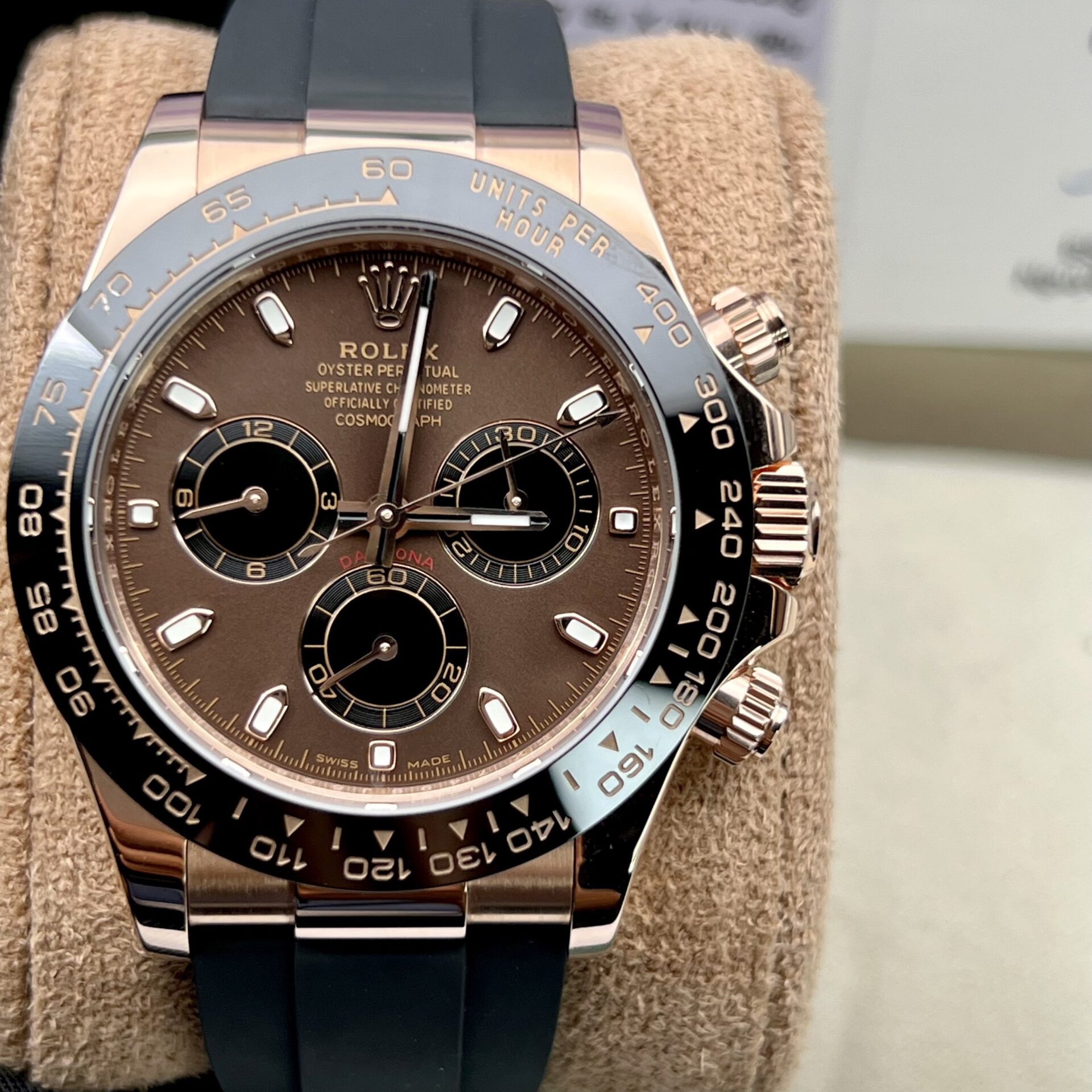 Rolex Best Replica Watch Daytona 116515LN Gold Wrapped Chocolate Dial 40mm - Soul Replicas