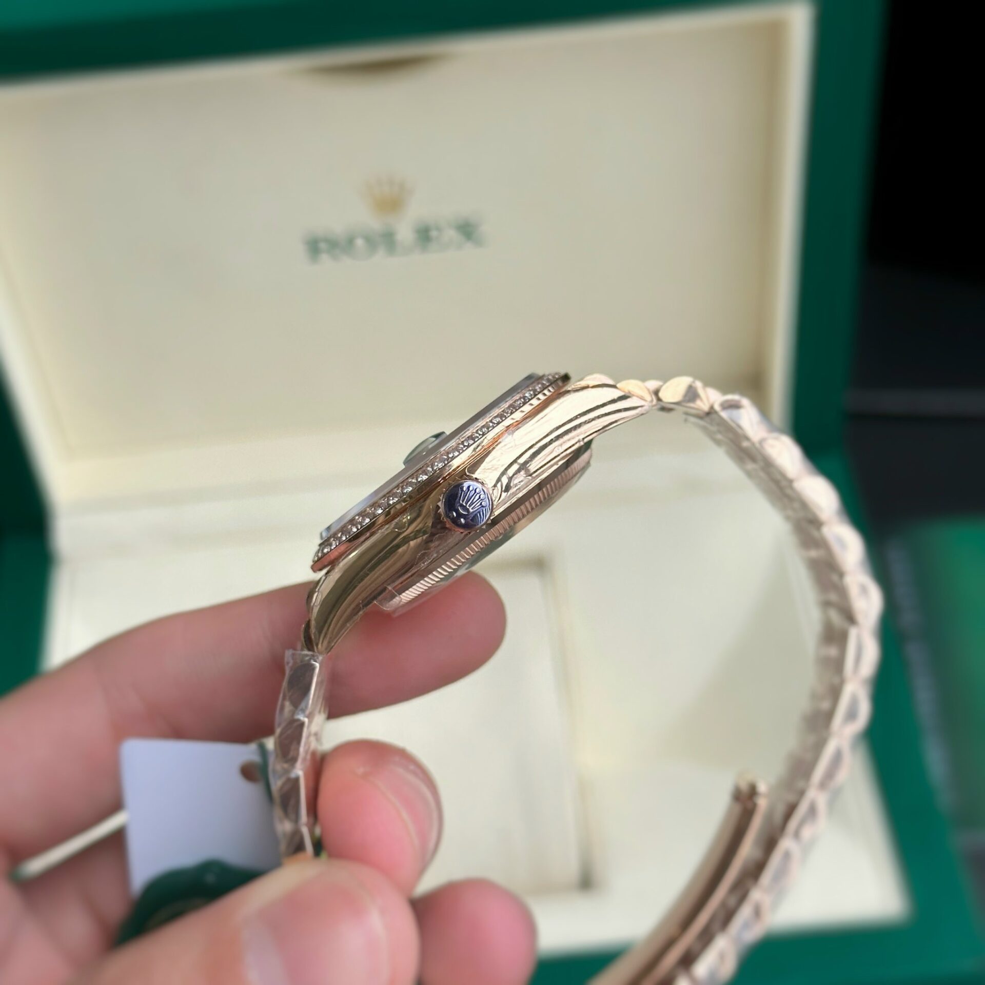 Rolex Fake Watch Day-Date Dial Chocolate President Dial EW Factory 36mm - Soul Replicas