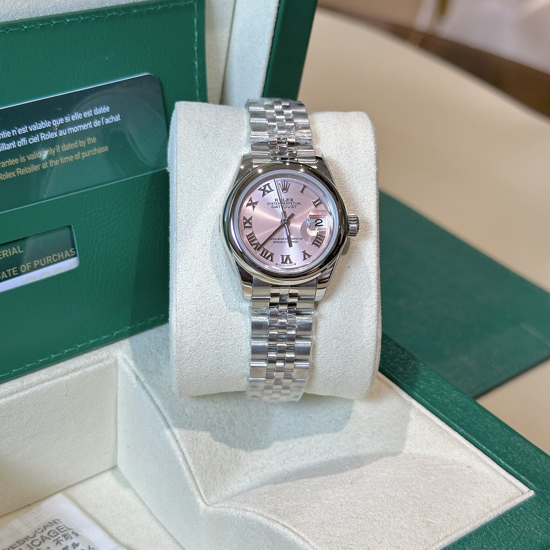 Rolex Datejust Replica Watch Jubilee Strap Pink Dial EW 31mm - Soul Replicas