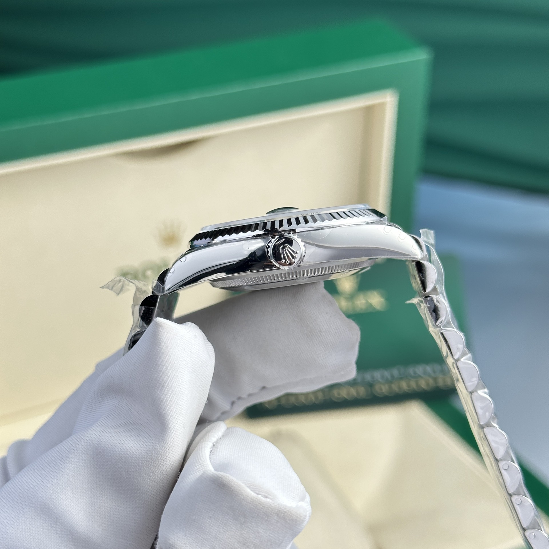 Rolex Replica Watch DateJust 126234 Dial Green VS Factory 36mm - Soul Replicas