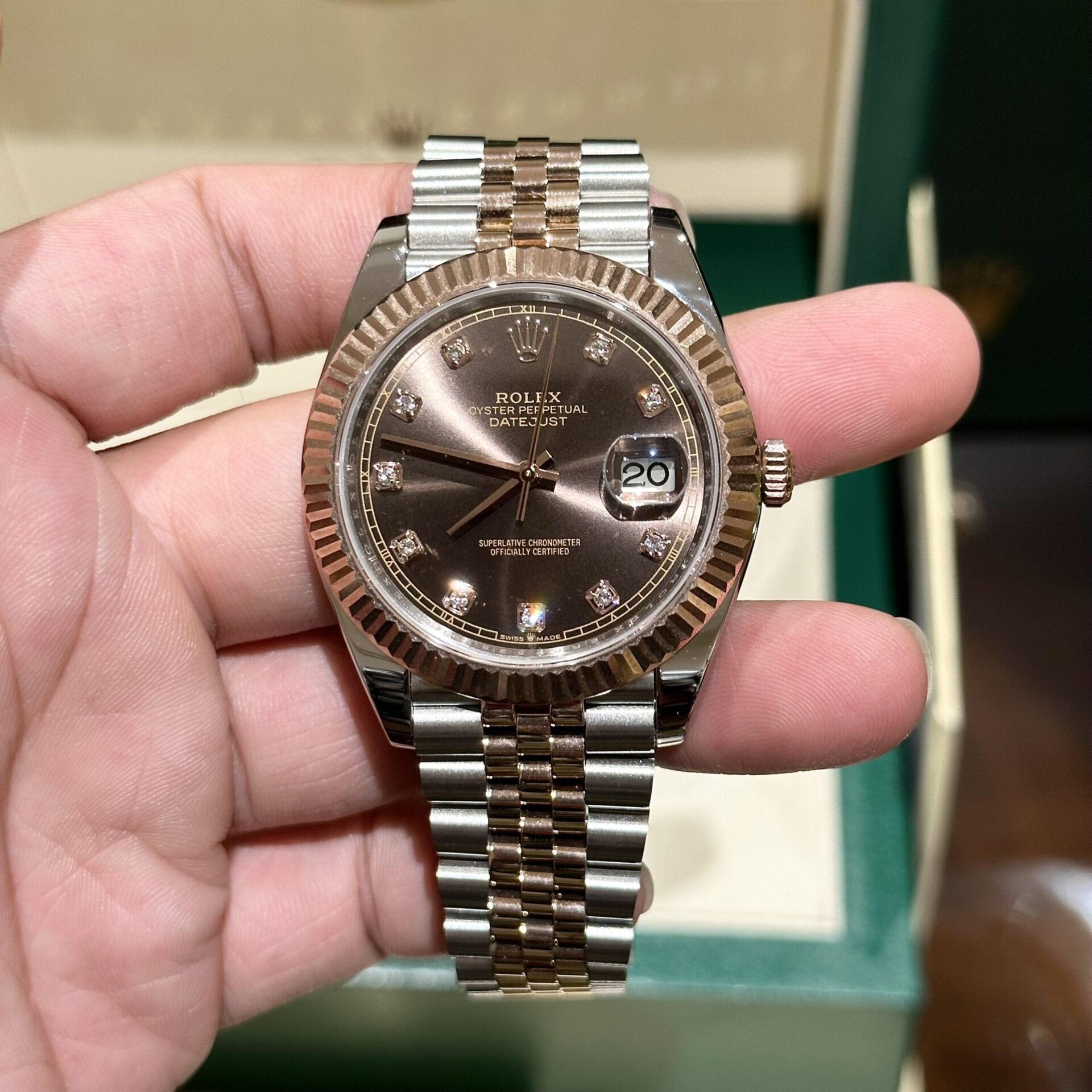 Rolex Replica 1:1 Watch DateJust Chocolate Dial EW Factory 41mm - Soul Replicas