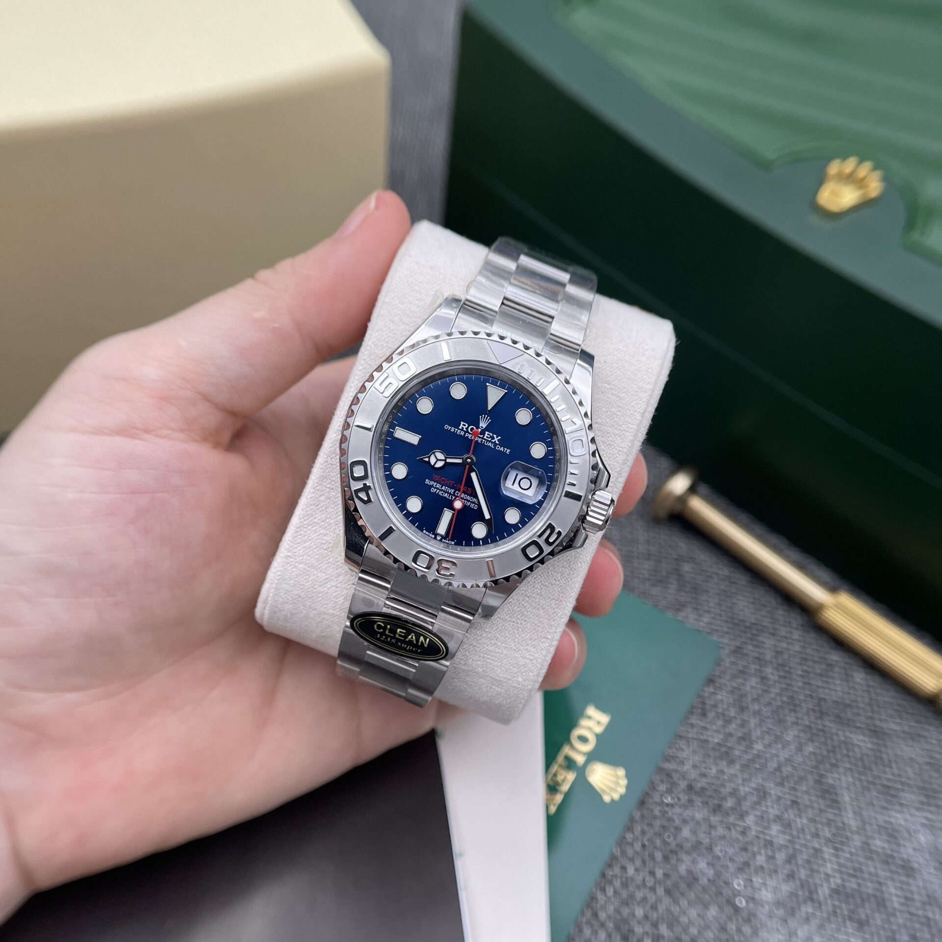 Rolex Replica 1:1 Watch Yacht-Master 116622 Blue Dial Clean Factory 40mm - Soul Replicas