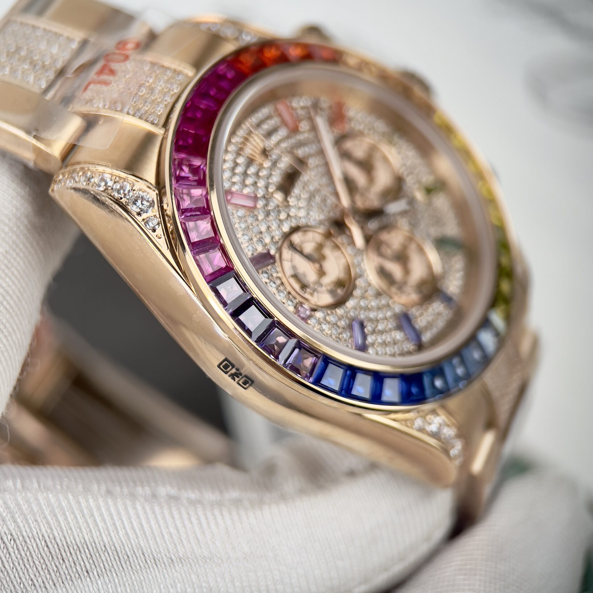 Rolex Daytona Rainbow Best Replica Watch Full Diamond 40mm - Soul Replicas