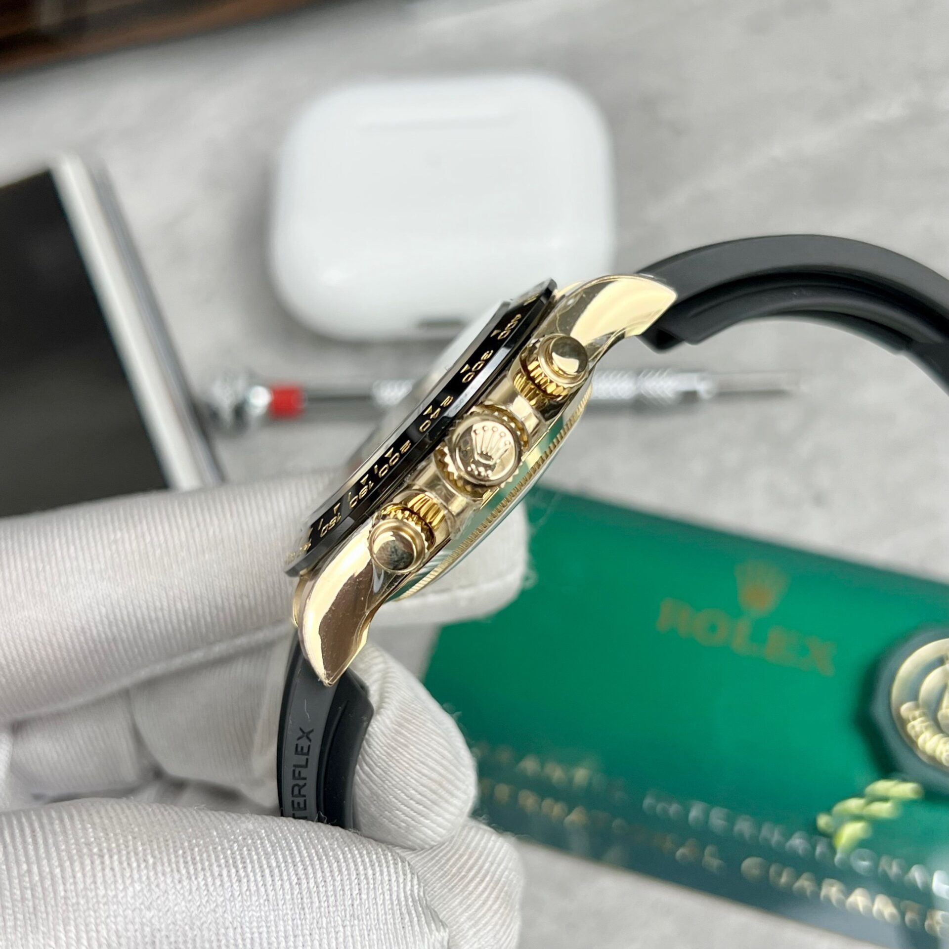 Rolex Daytona 116518LN Replica 1:1 Watch Yellow Gold Dial BT Factory 40mm - Soul Replicas