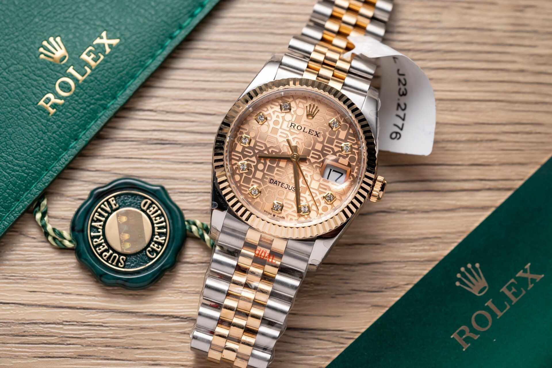 Rolex DateJust Replica Watch Gold Wrapped Fluted Dial GM Factory 36mm - Soul Replicas