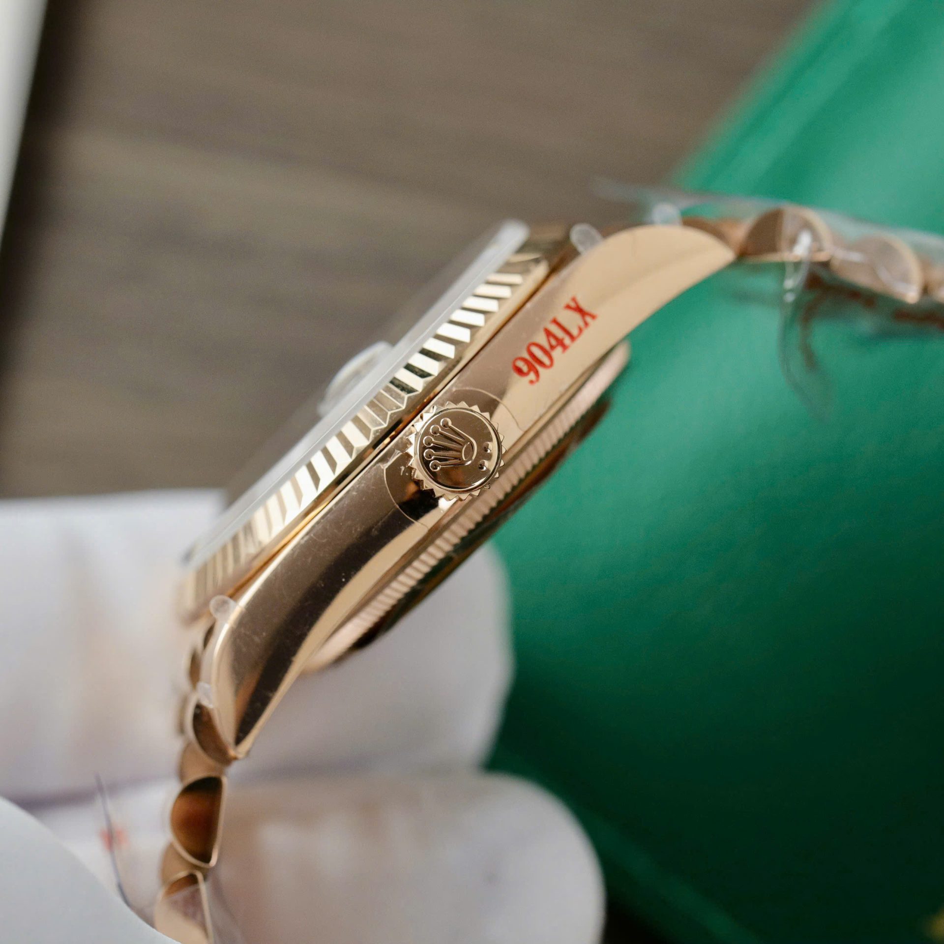 Rolex Day-Date 128235 Replica Watch Dial Chocolate Weight 158gram QF Factory 36mm - Soul Replicas