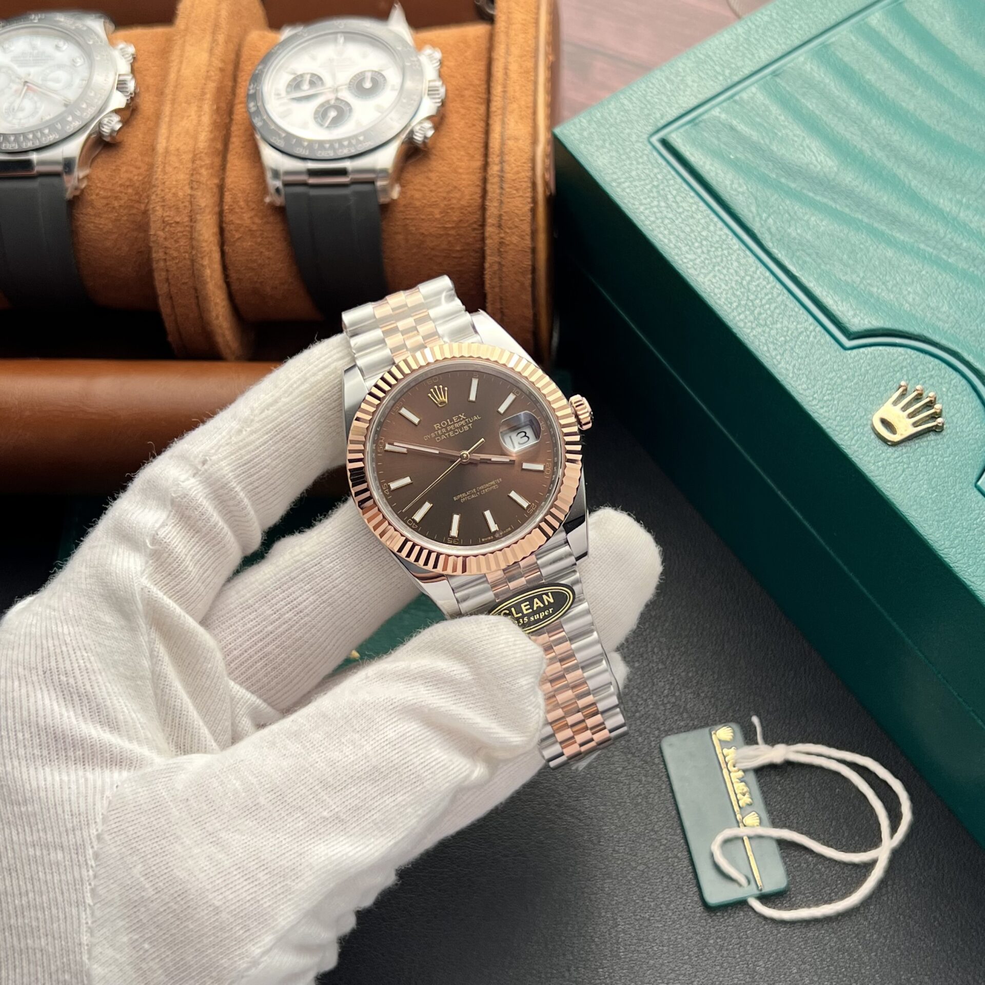 Rolex Replica Watch DateJust 126331 Dial Chocolate Clean Factory 41mm - Soul Replicas