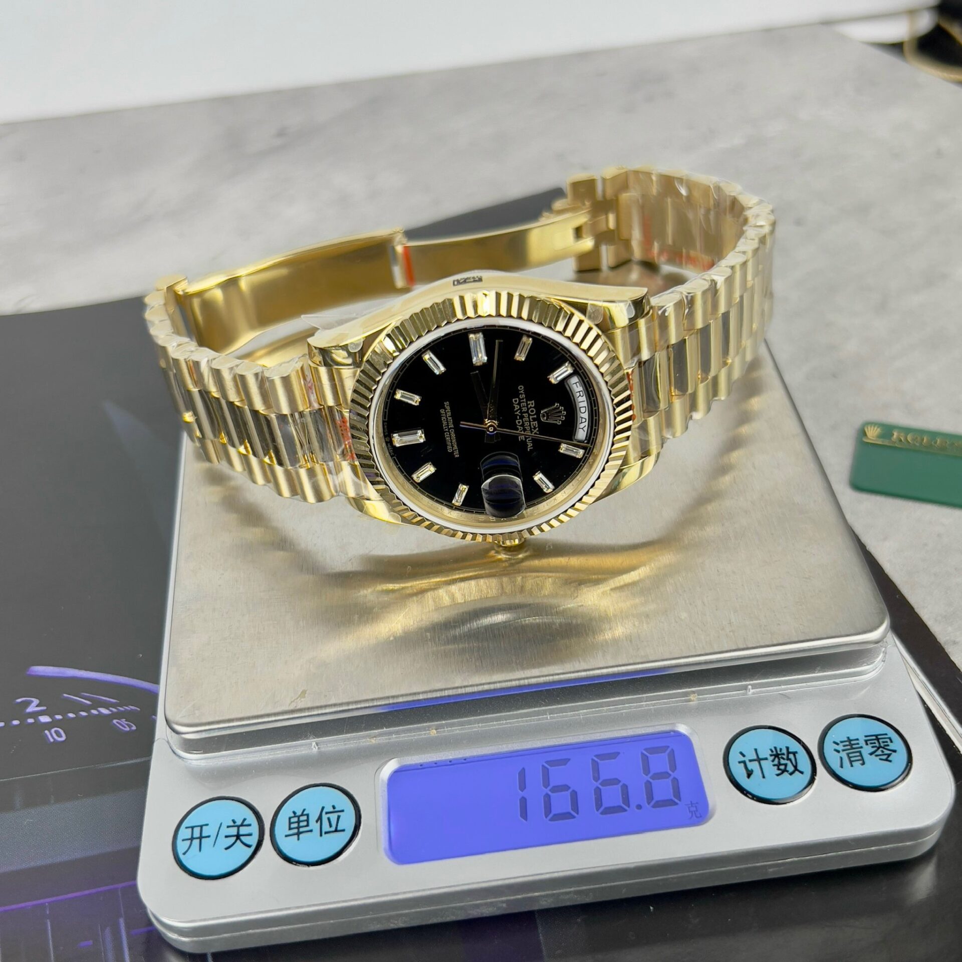 Rolex Day-Date 228238 Replica 11 Watch Black Dial GM Factory 40mm - Soul Replicas