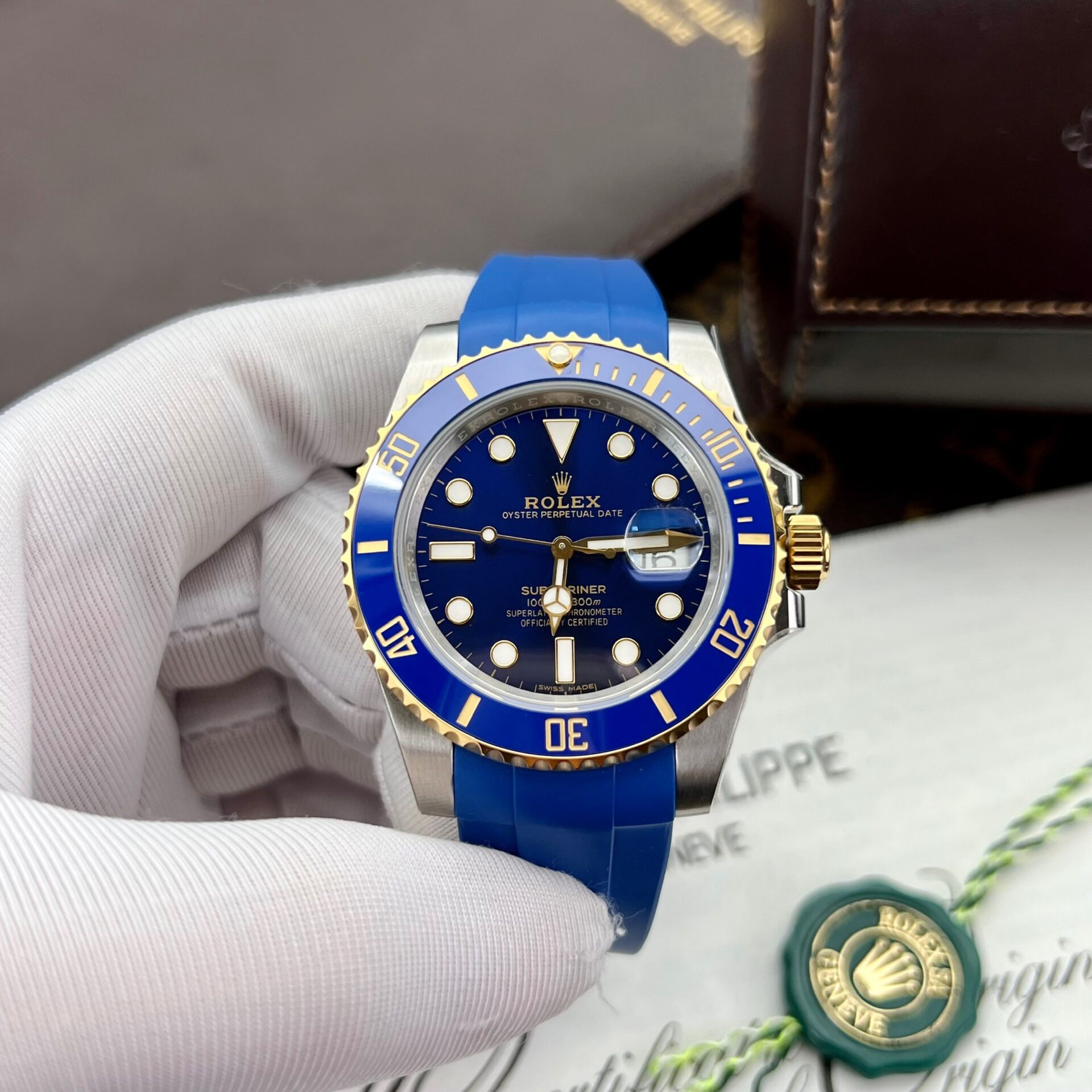 Rolex Submariner Replica Watches Blue Dial Clean Factory 40mm - Soul Replicas