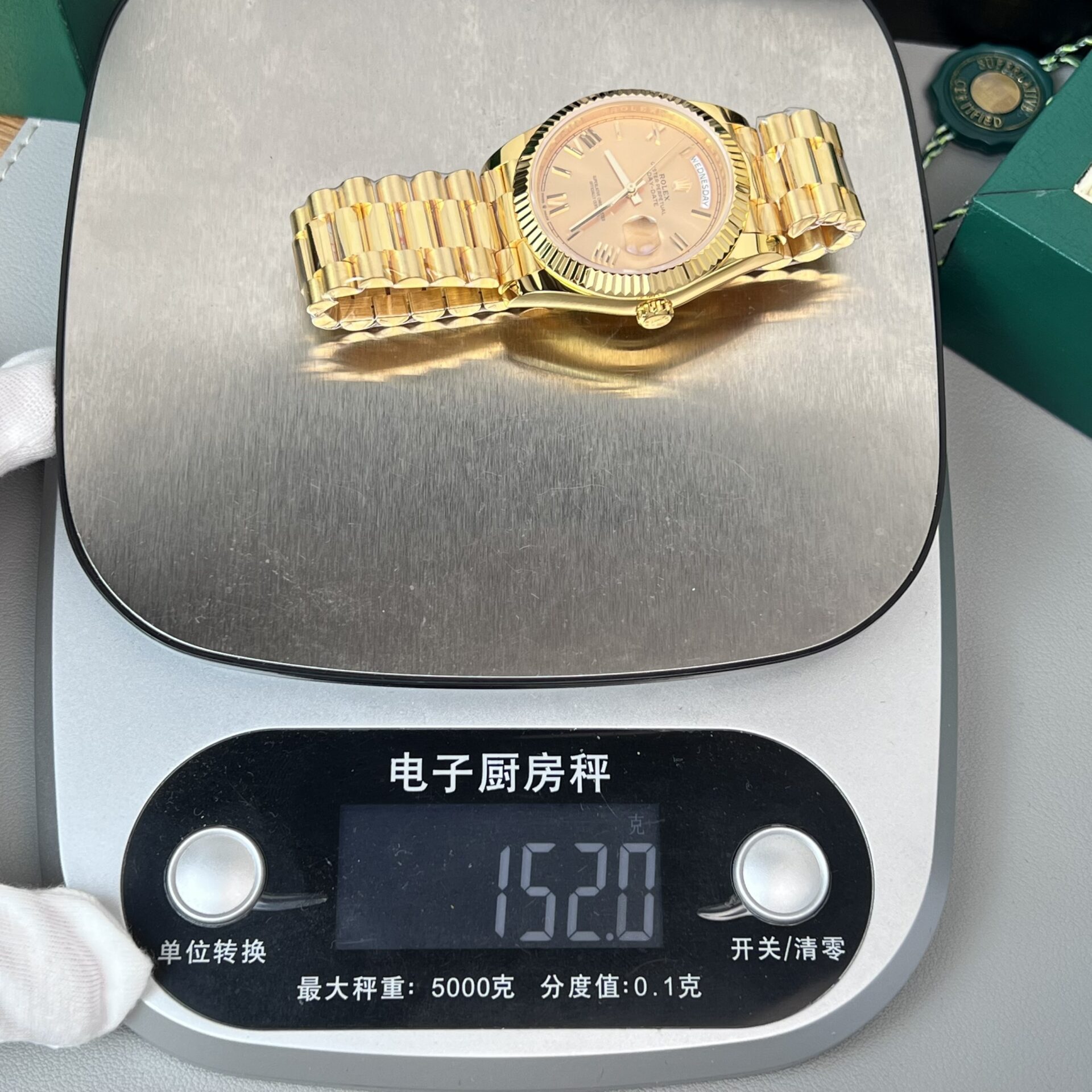 Rolex Day-Date Gold Wrapped Replica Watch Champagne Gold Dial GM V2 40mm - Soul Replicas
