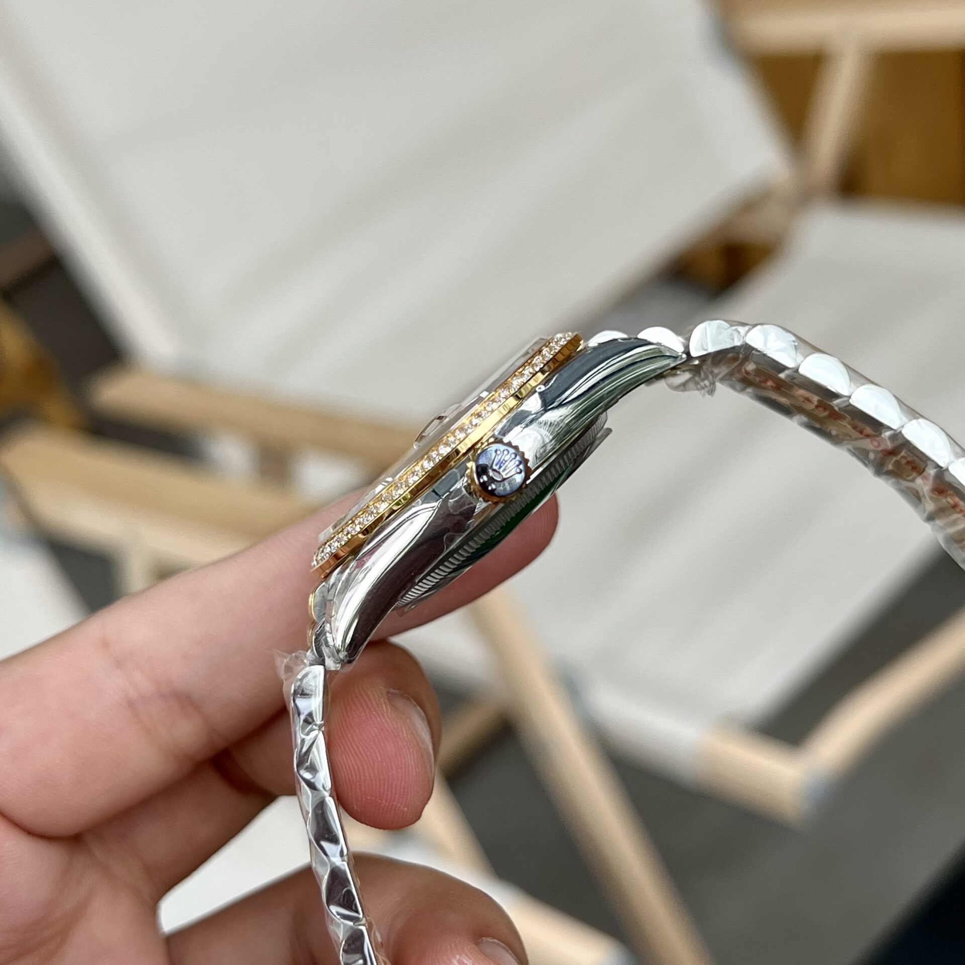 Rolex DateJust 126283RBR Palm Leaf Dial Gold Rep 11 Watch 36-41mm - Soul Replicas