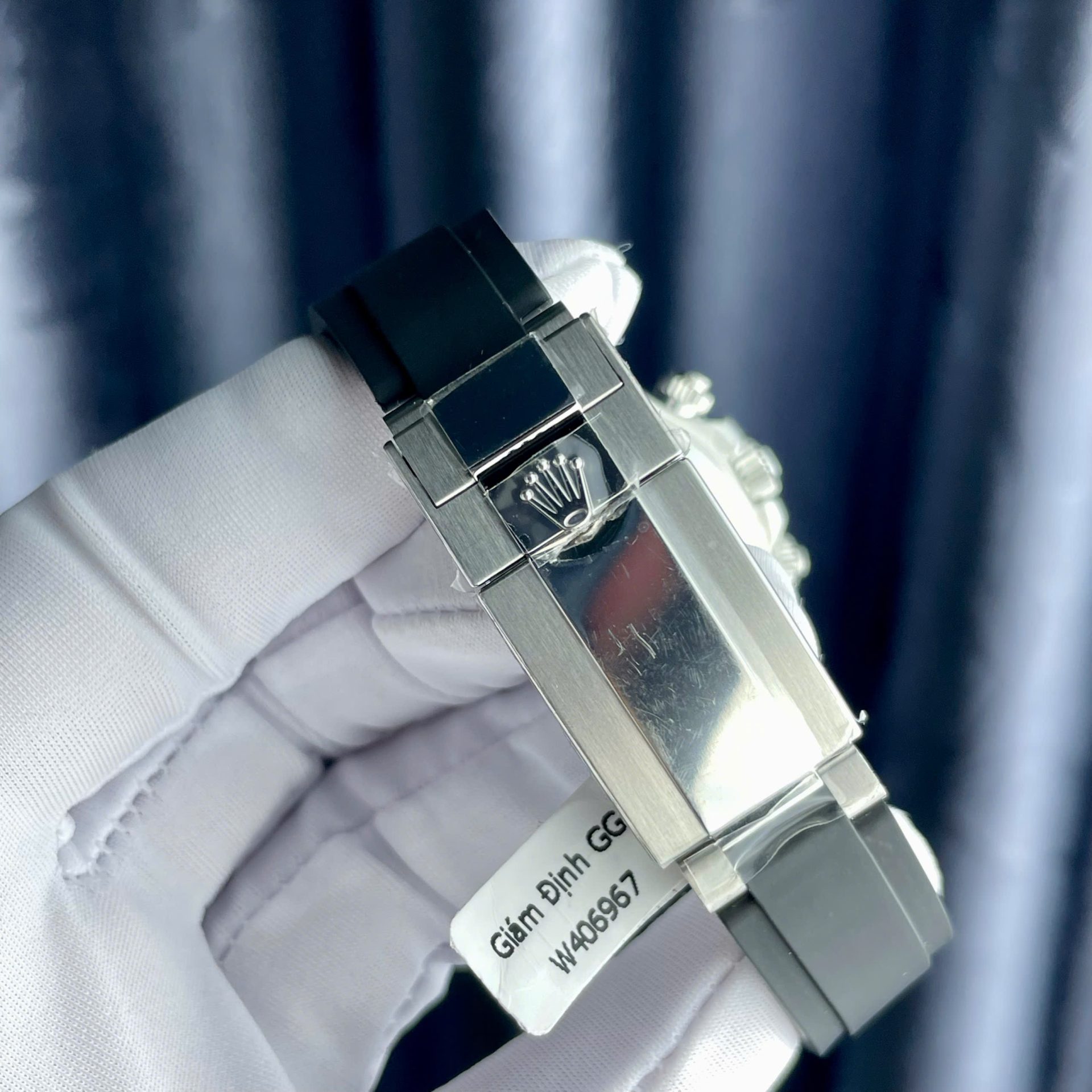 Rolex Cosmograph Daytona Eye Of The Tiger Replica Watch Custom Moissanite Baguette Diamonds 40mm - Soul Replicas