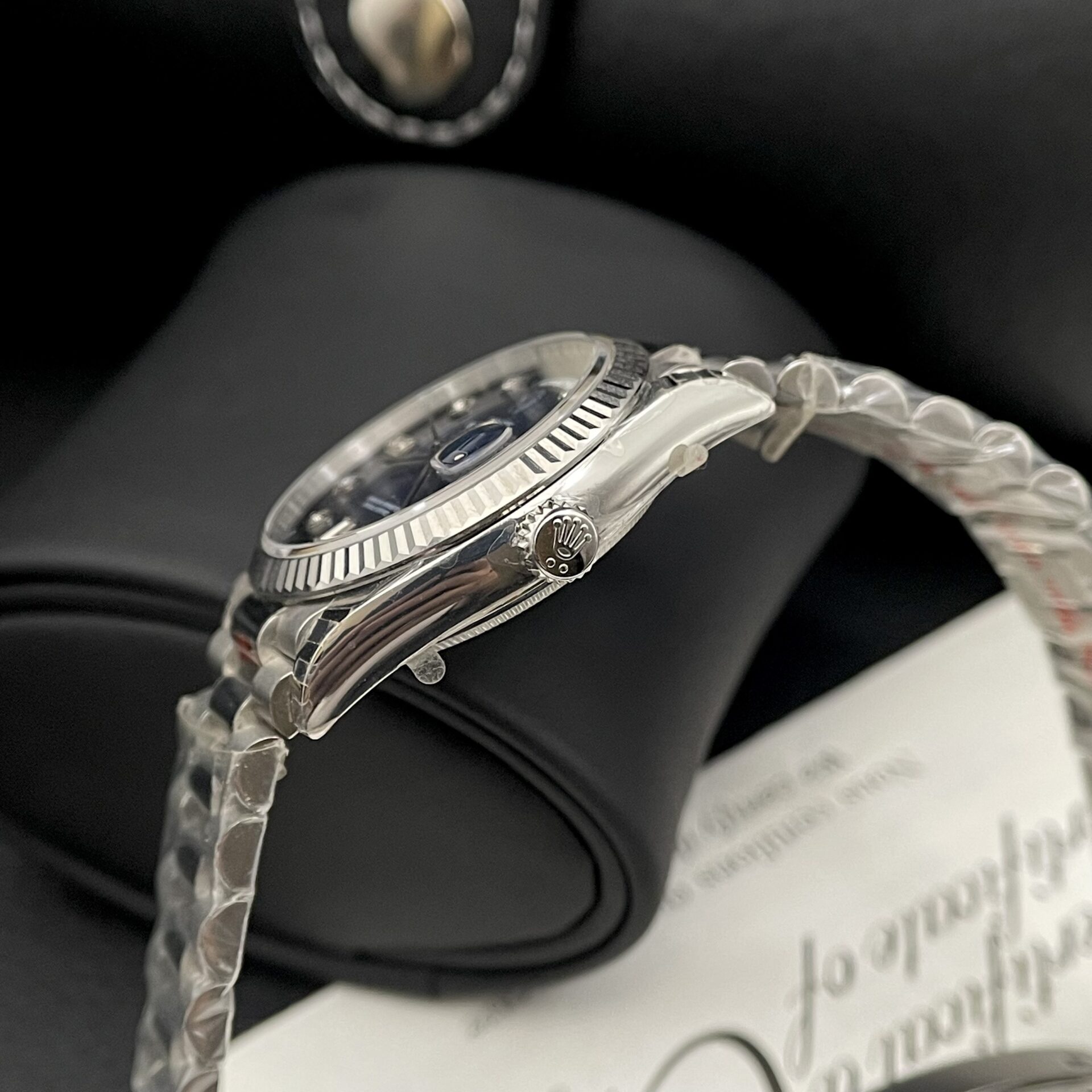 Rolex Day-Date Replica Watch Blue Dial Oyster Strap EW Factory 36mm - Soul Replicas