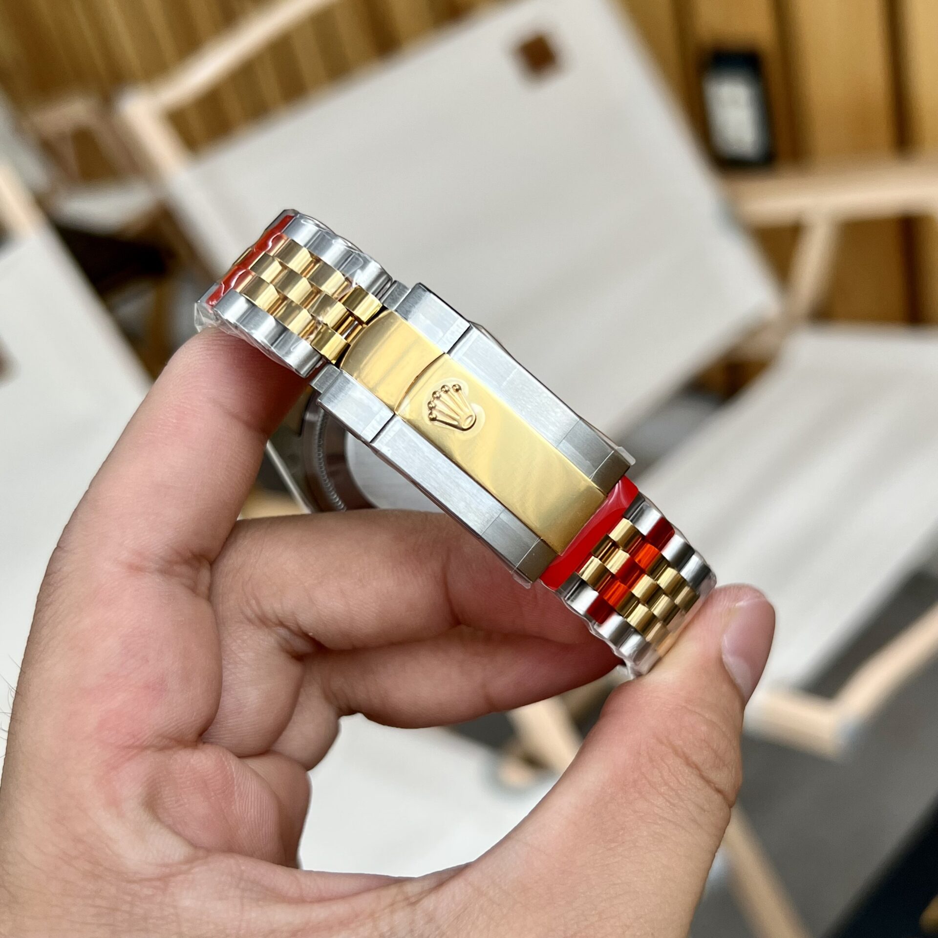 Rolex DateJust 126283RBR Palm Leaf Dial Gold Rep 11 Watch 36-41mm - Soul Replicas