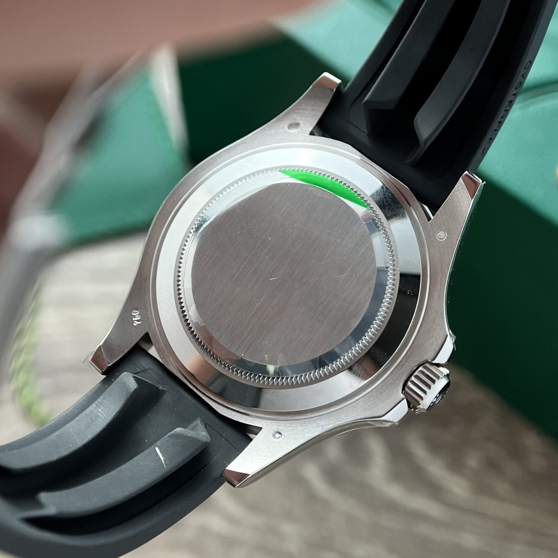 Rolex Fake Clone Yacht-Master Black Dial Rubber Strap EW Factory 40mm - Soul Replicas