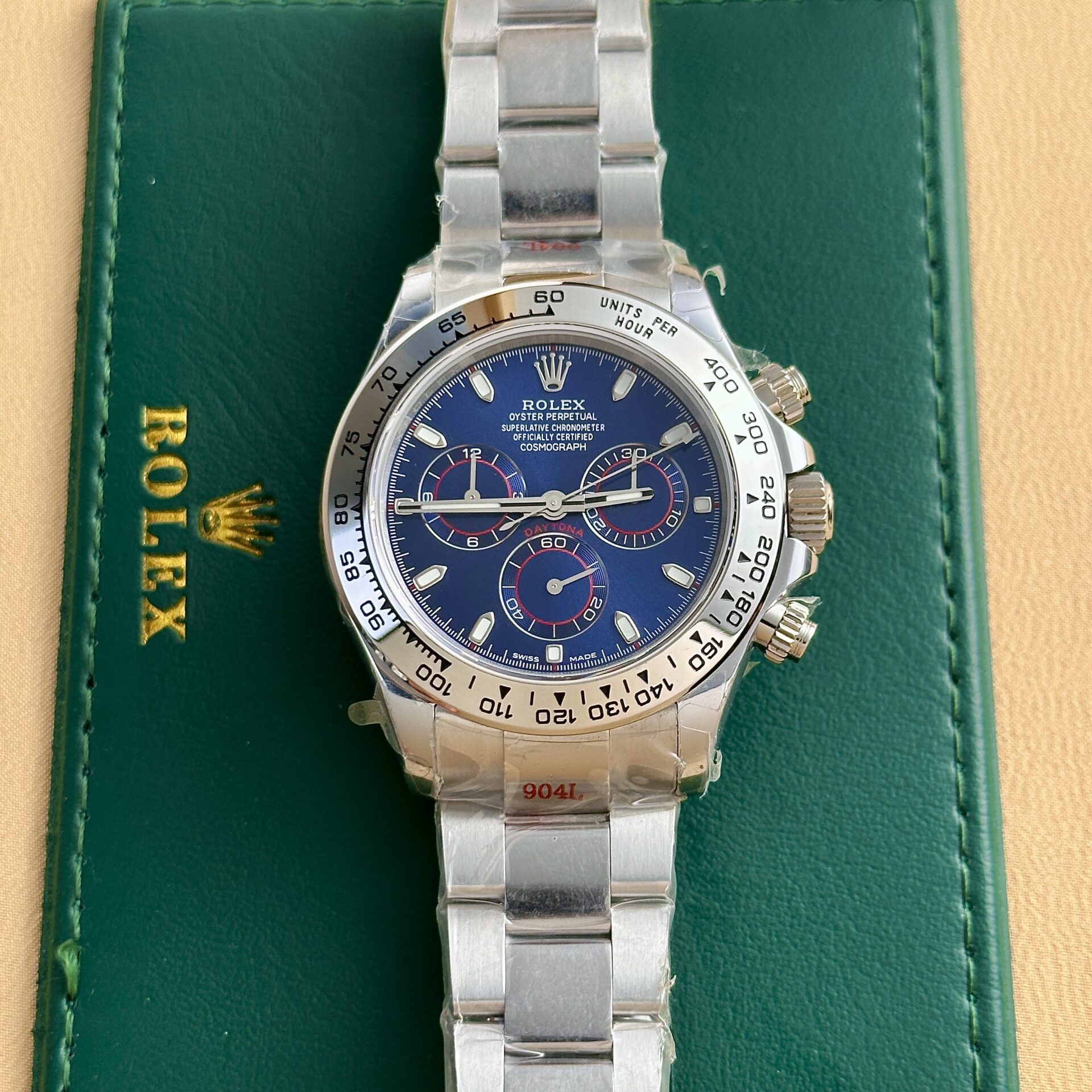 Rolex Cosmograph Daytona 116506 Replica 1:1 Watch Refined Blue Dial 40mm - Soul Replicas