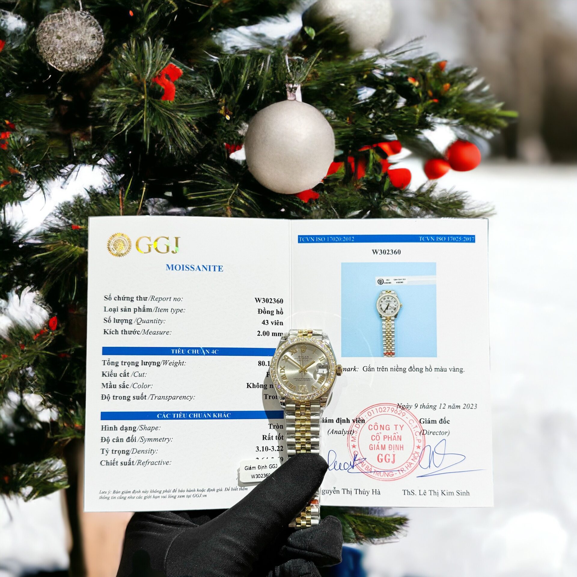 Rolex DateJust Replica Watch With Moissanite Diamonds Demi Gold 31mm - Soul Replicas