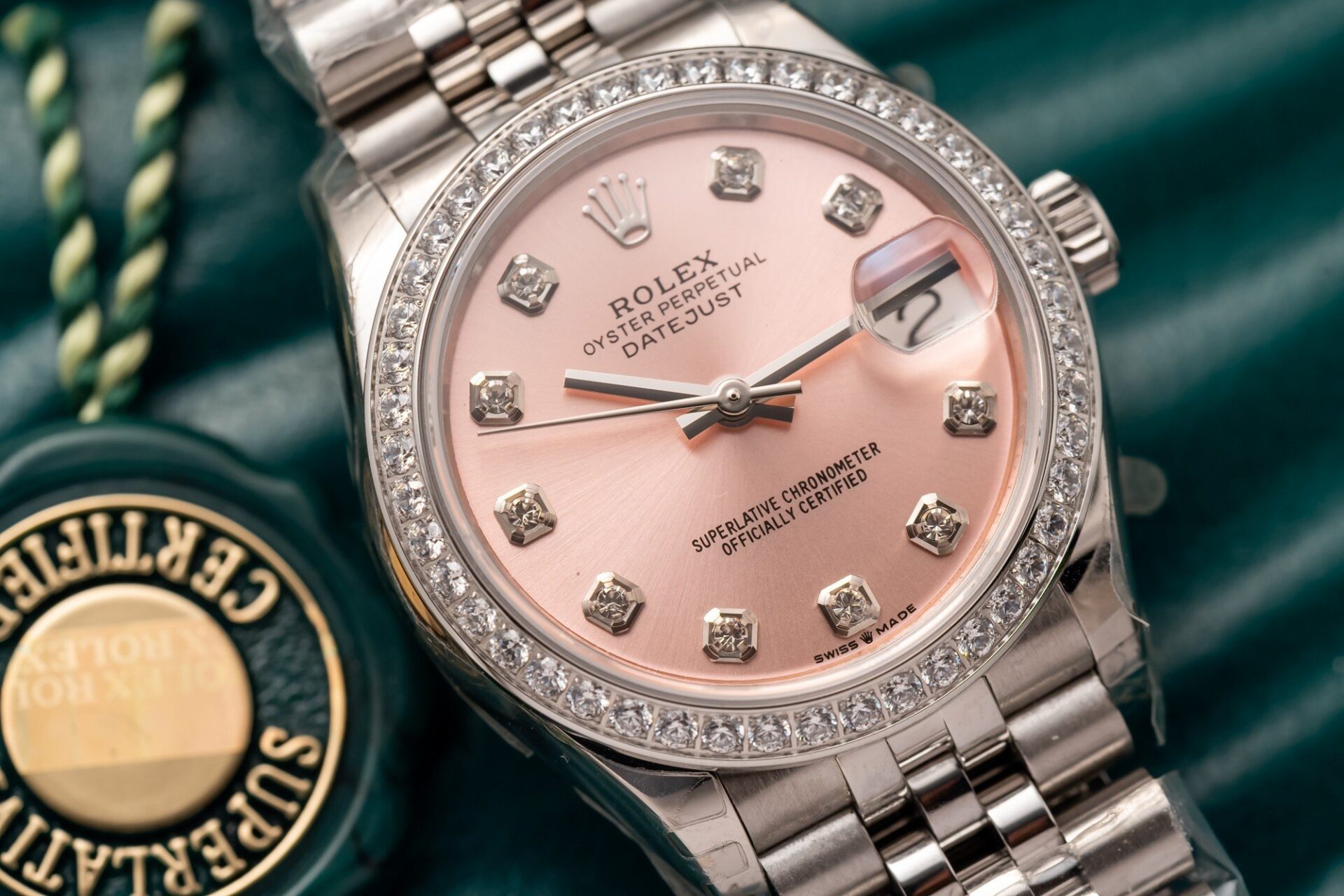 Rolex Clone Watch DateJust 278273 Pink Dial Jubilee Strap 31mm - Soul Replicas