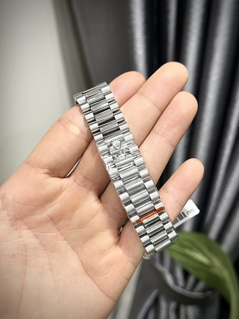 Rolex Day-Date Replica Watch Ice Blue Dial Number Pile Arabic GM Factory 40mm - Soul Replicas