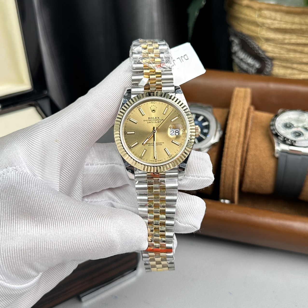 Rolex DateJust Replica Watch Gold Wrapped Jubilee Strap GM Factory 41mm - Soul Replicas