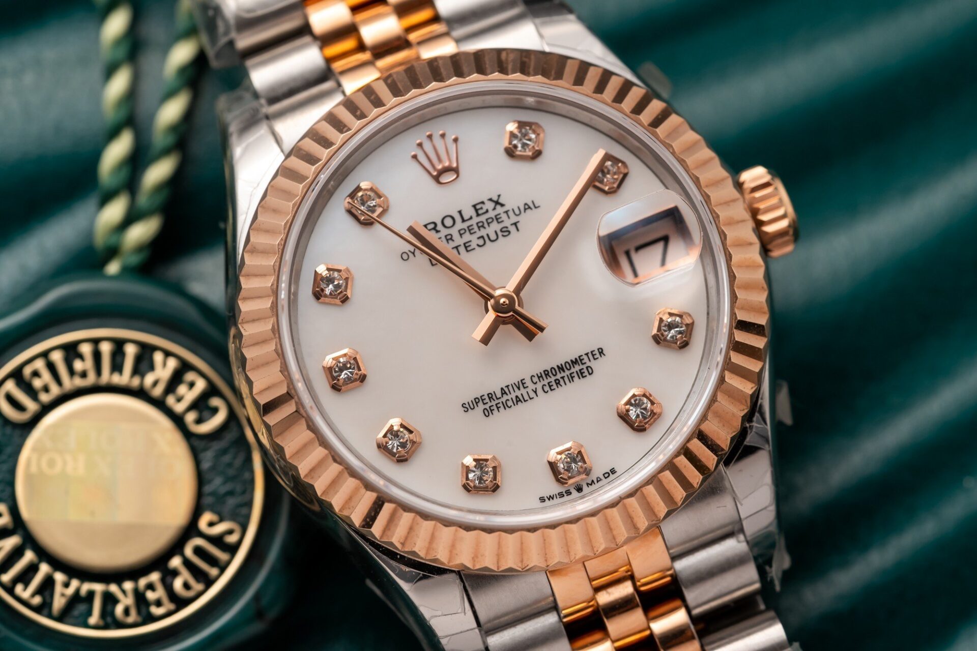 Rolex DateJust Replica Watch Demi Rose Gold 31mm - Soul Replicas