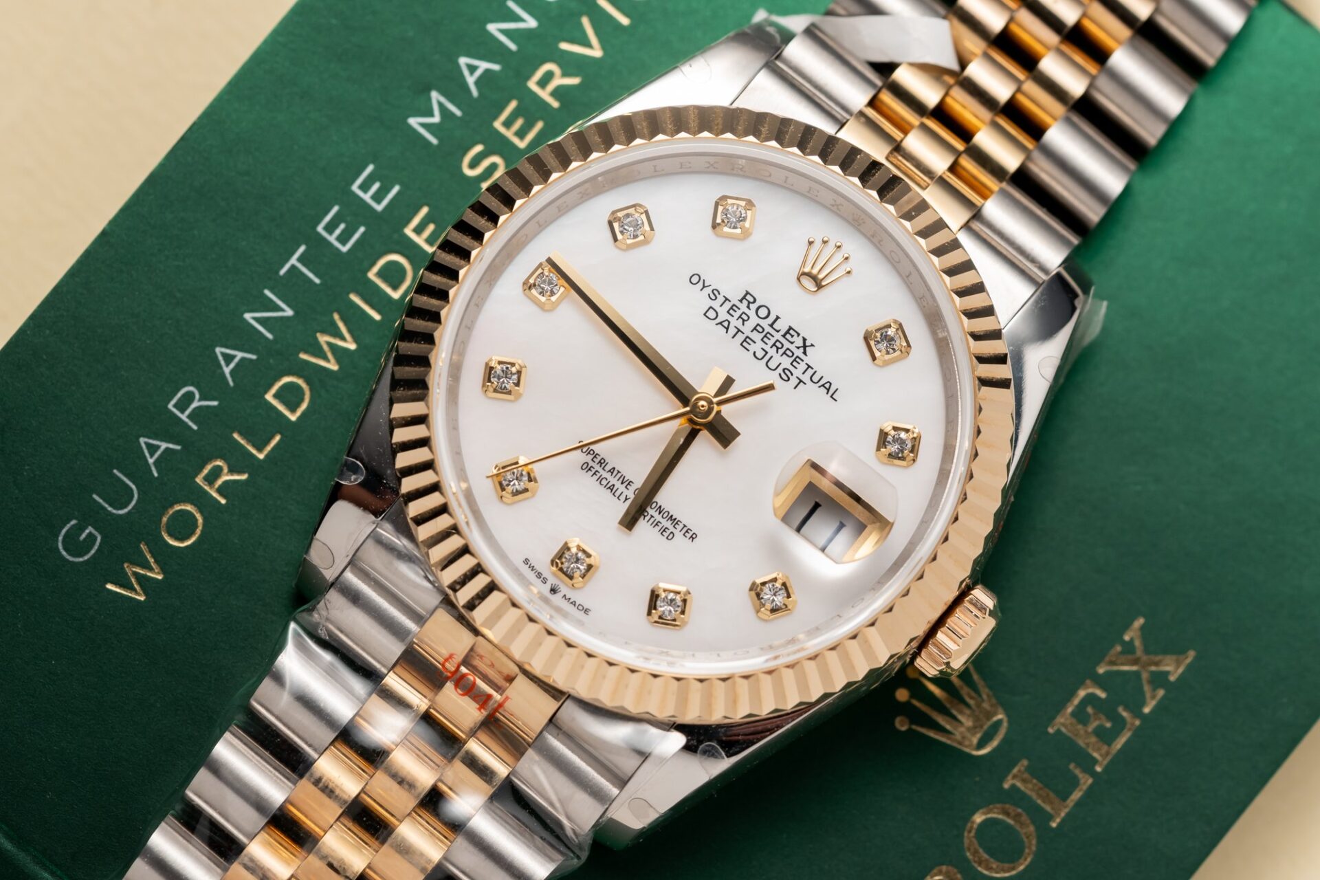 Rolex Best Replica Watch DateJust Mother Of Pearl Dial Gold Wrapped GM Factory 36mm - Soul Replicas