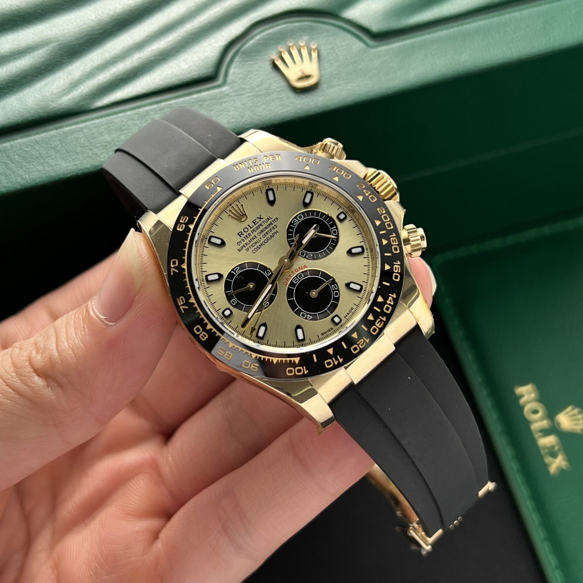 Rolex Replica Watch Cosmograph Daytona 116518LN Dial Yellow BT Factory 40mm - Soul Replicas