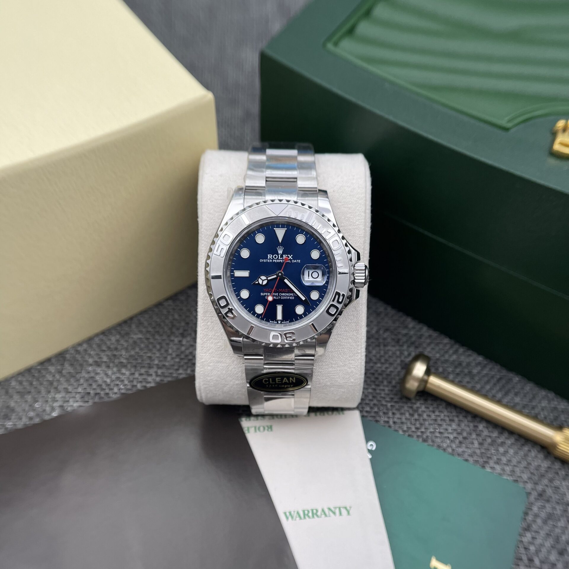 Rolex Replica 1:1 Watch Yacht-Master 116622 Blue Dial Clean Factory 40mm - Soul Replicas