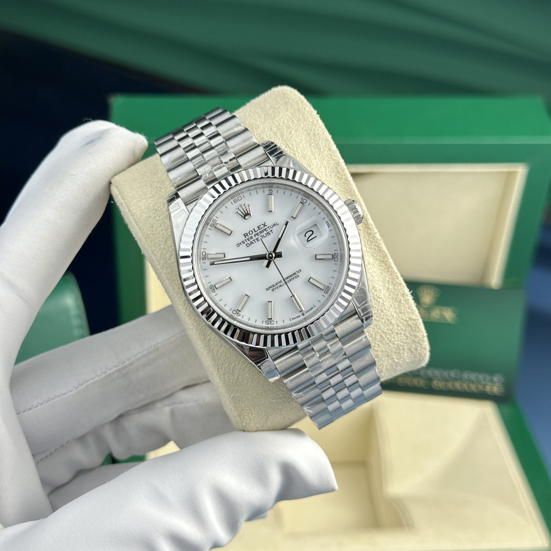 Rolex Replica Watch DateJust 126334 White Dial VS Factory 41mm - Soul Replicas