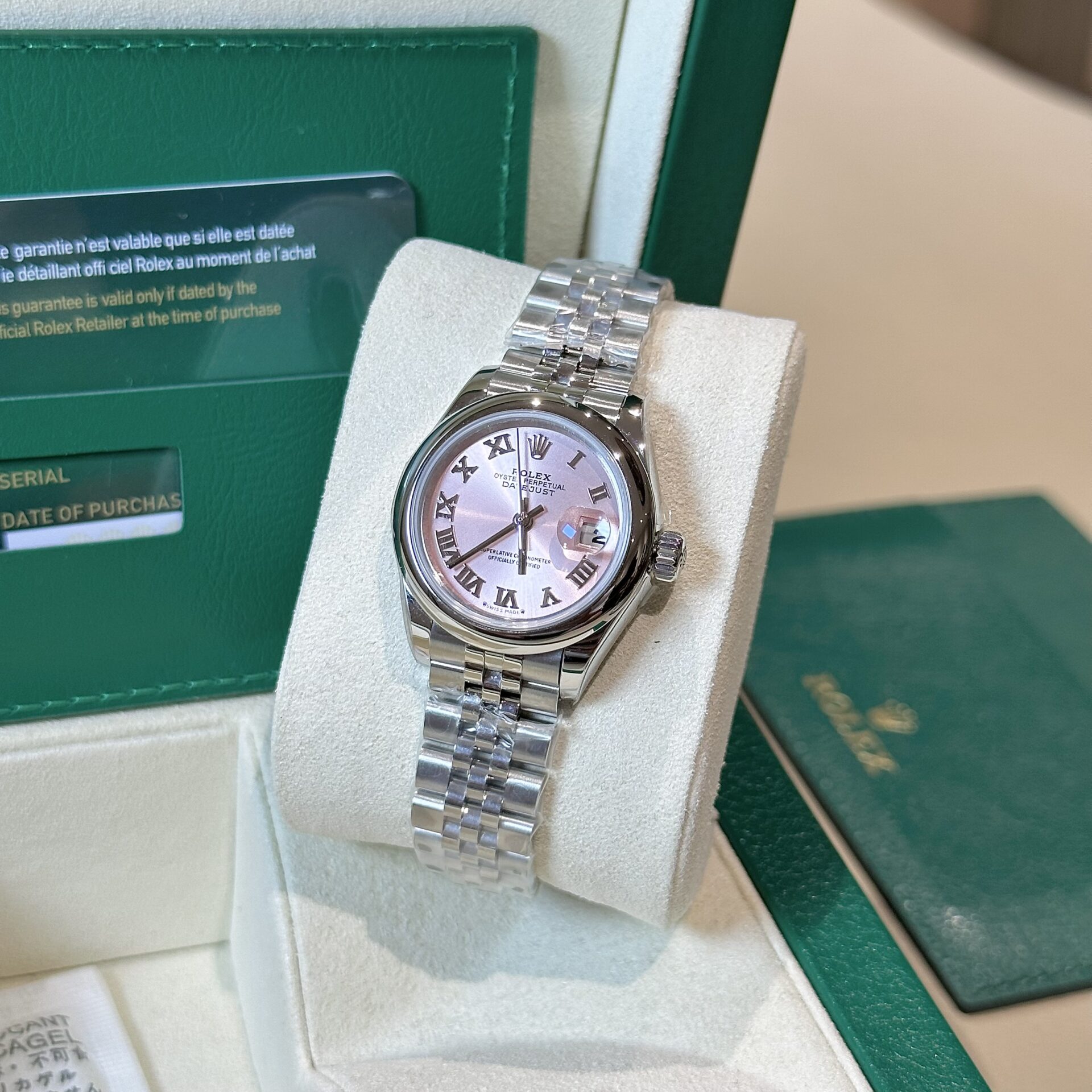 Rolex Datejust Replica Watch Jubilee Strap Pink Dial EW 31mm - Soul Replicas