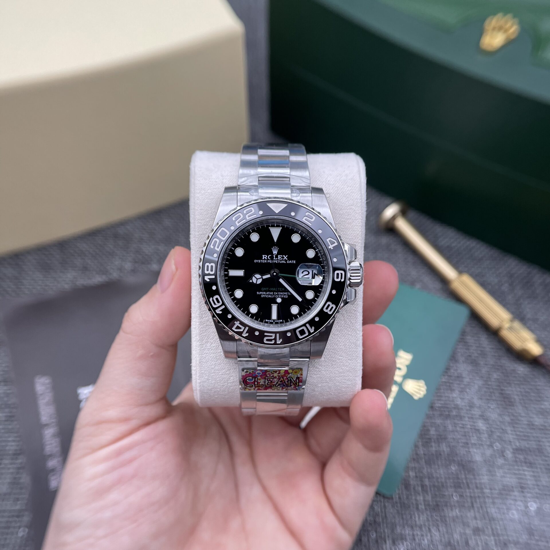 Rolex GMT Master II Replica Watch Black Dial Clean Factory 40mm - Soul Replicas
