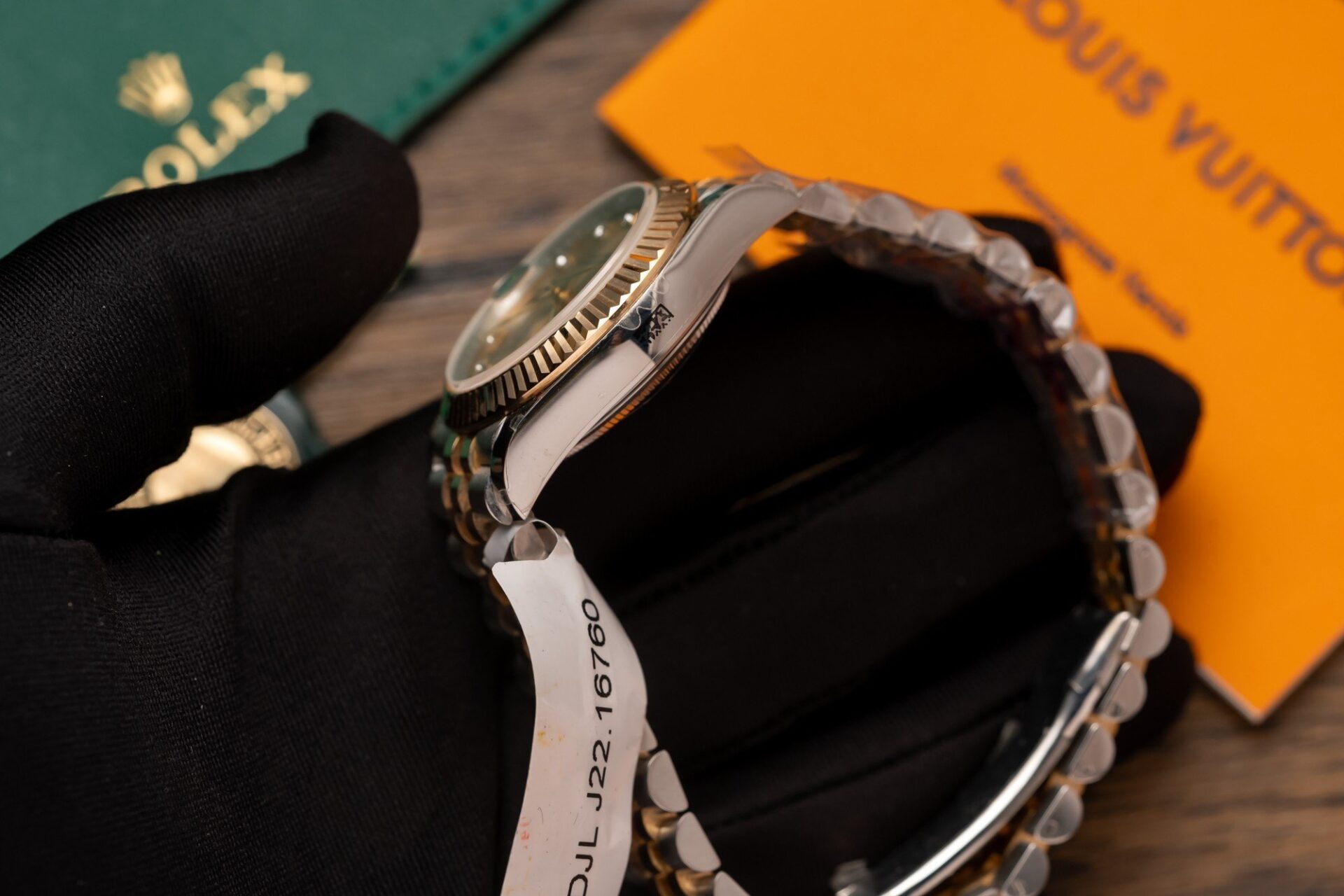 Rolex Best Replica Watches DateJust Gold Wrapped Black Dial 31mm - Soul Replicas